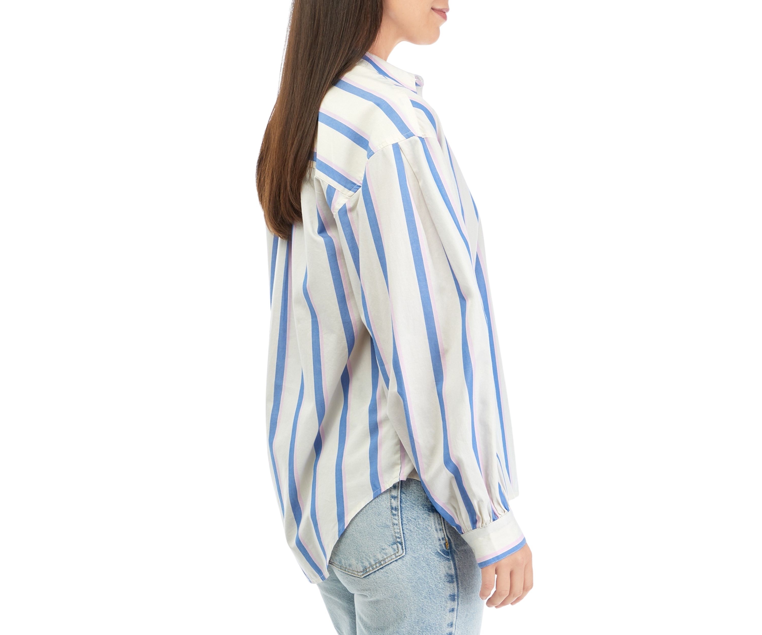 Womens Patch Pocket Button Down Shirt