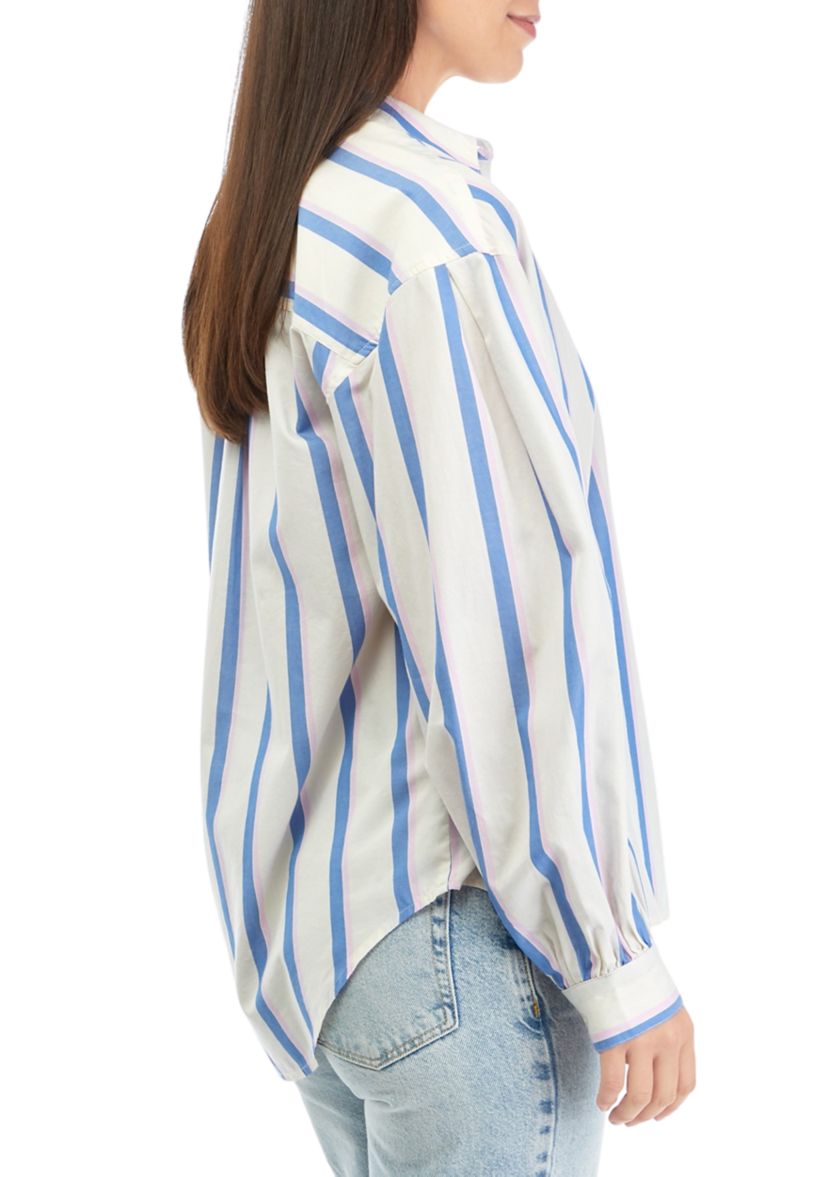 Womens Patch Pocket Button Down Shirt