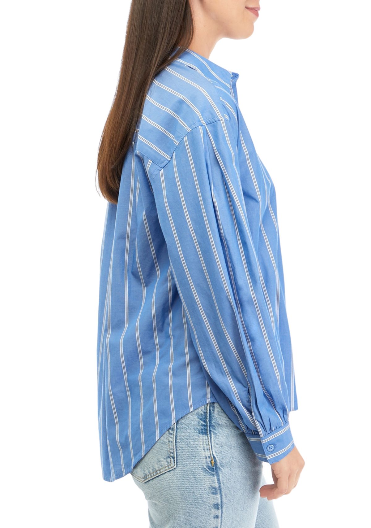 Womens Patch Pocket Button Down Shirt