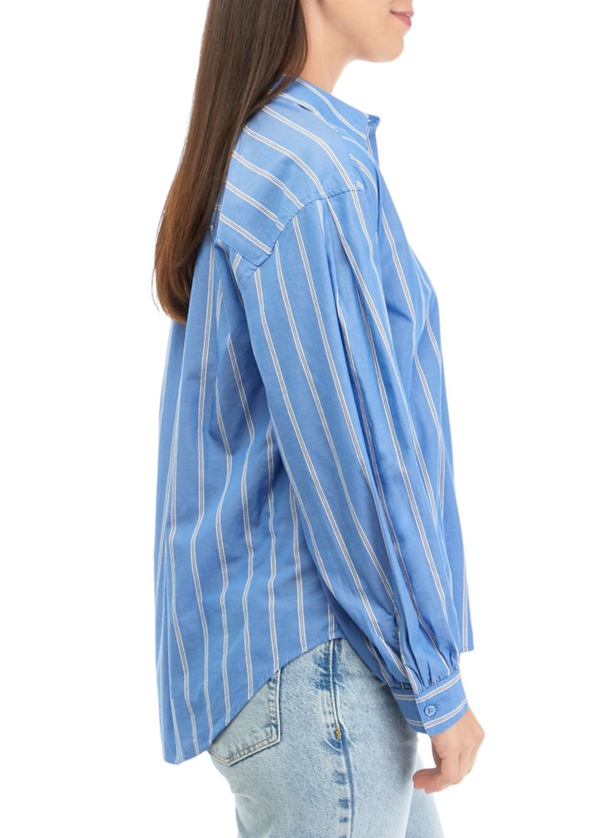 Womens Patch Pocket Button Down Shirt