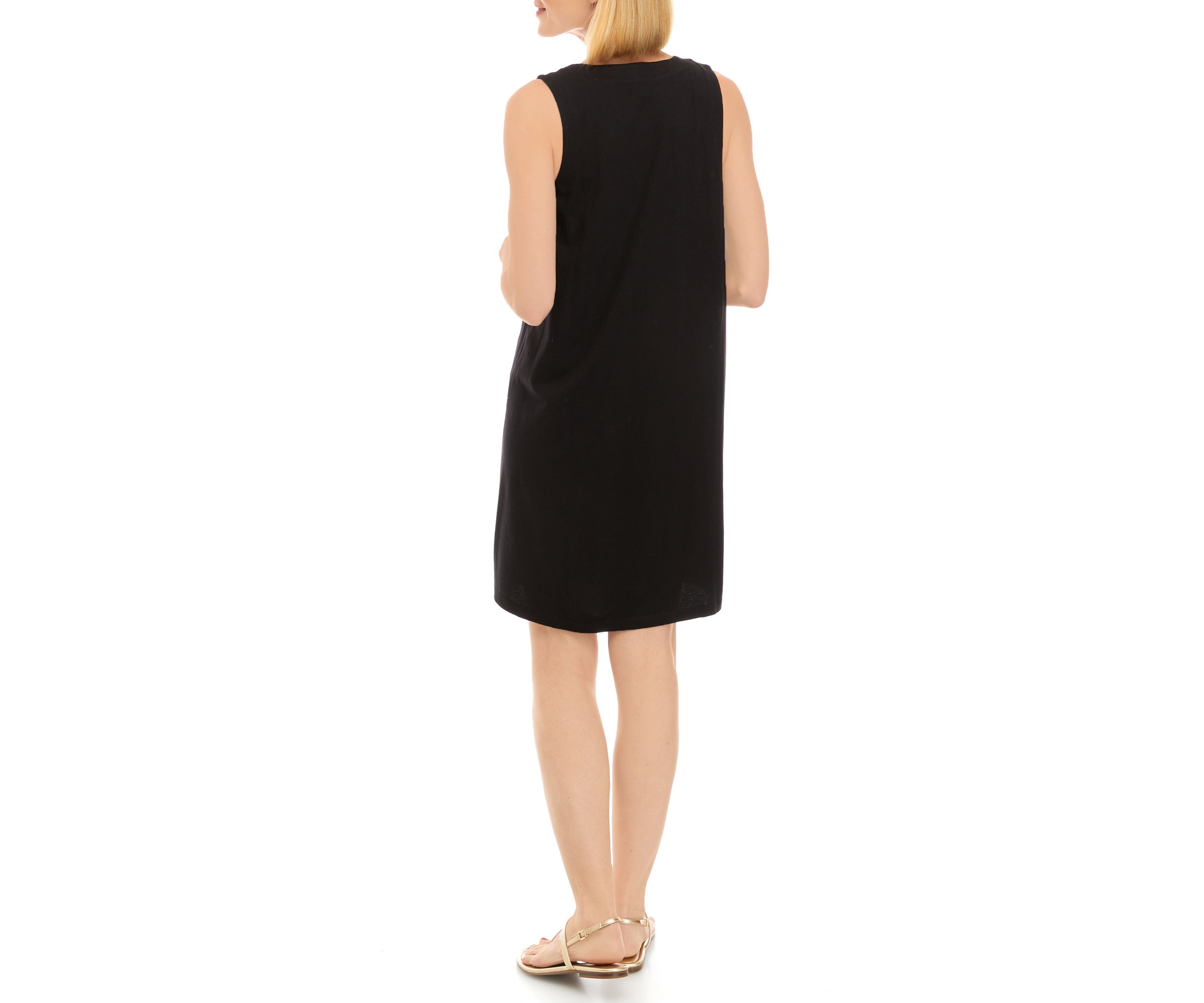 Womens Embroidered Yoke Dress