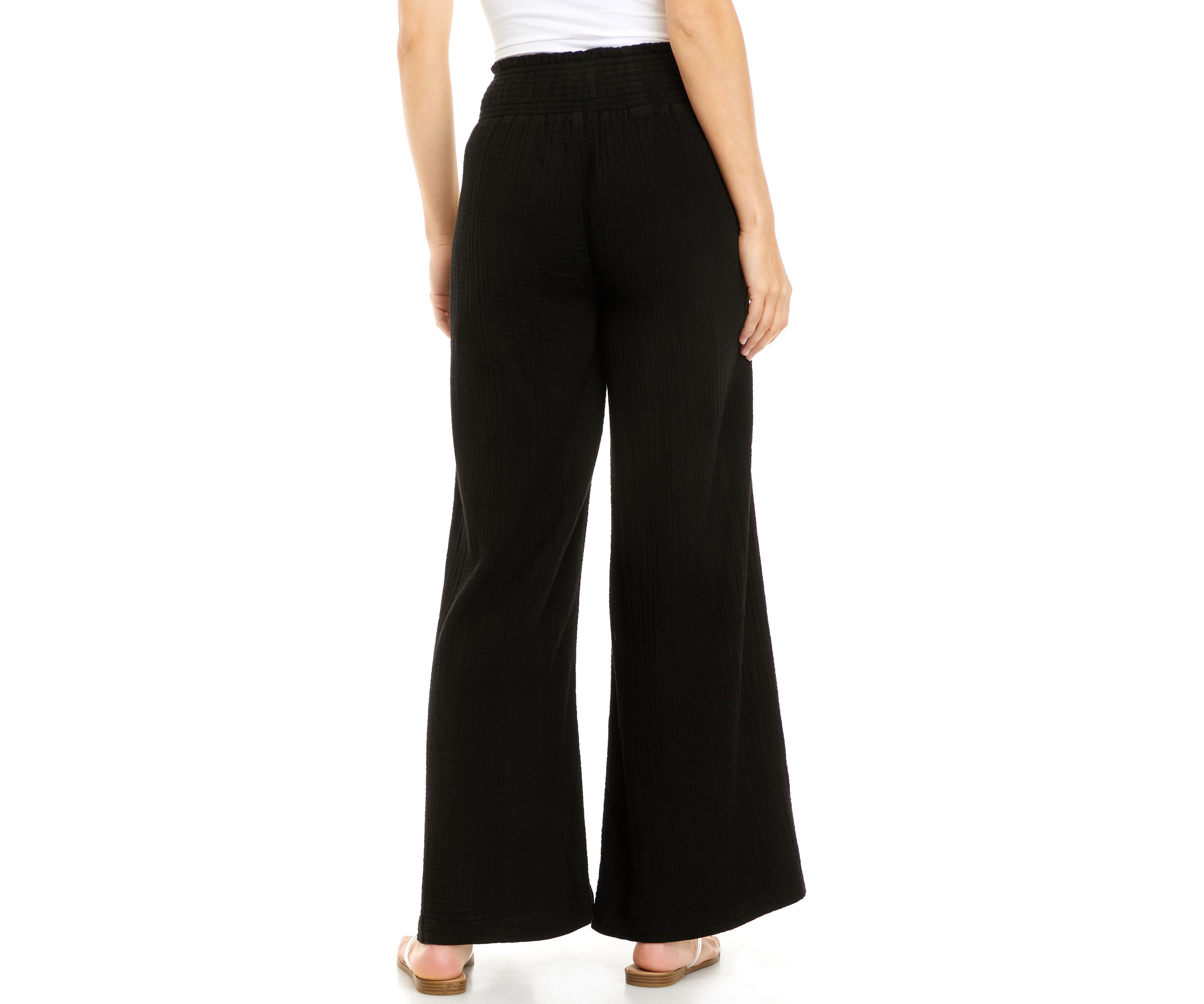 Womens Smocked Waist Pants