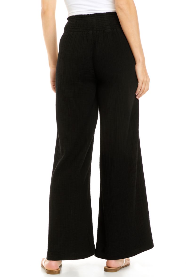Womens Smocked Waist Pants