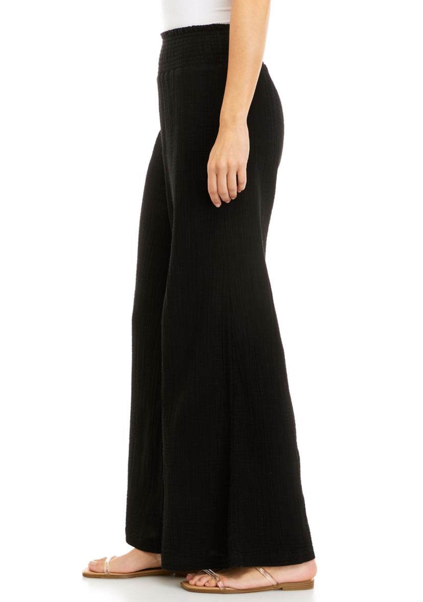 Womens Smocked Waist Pants