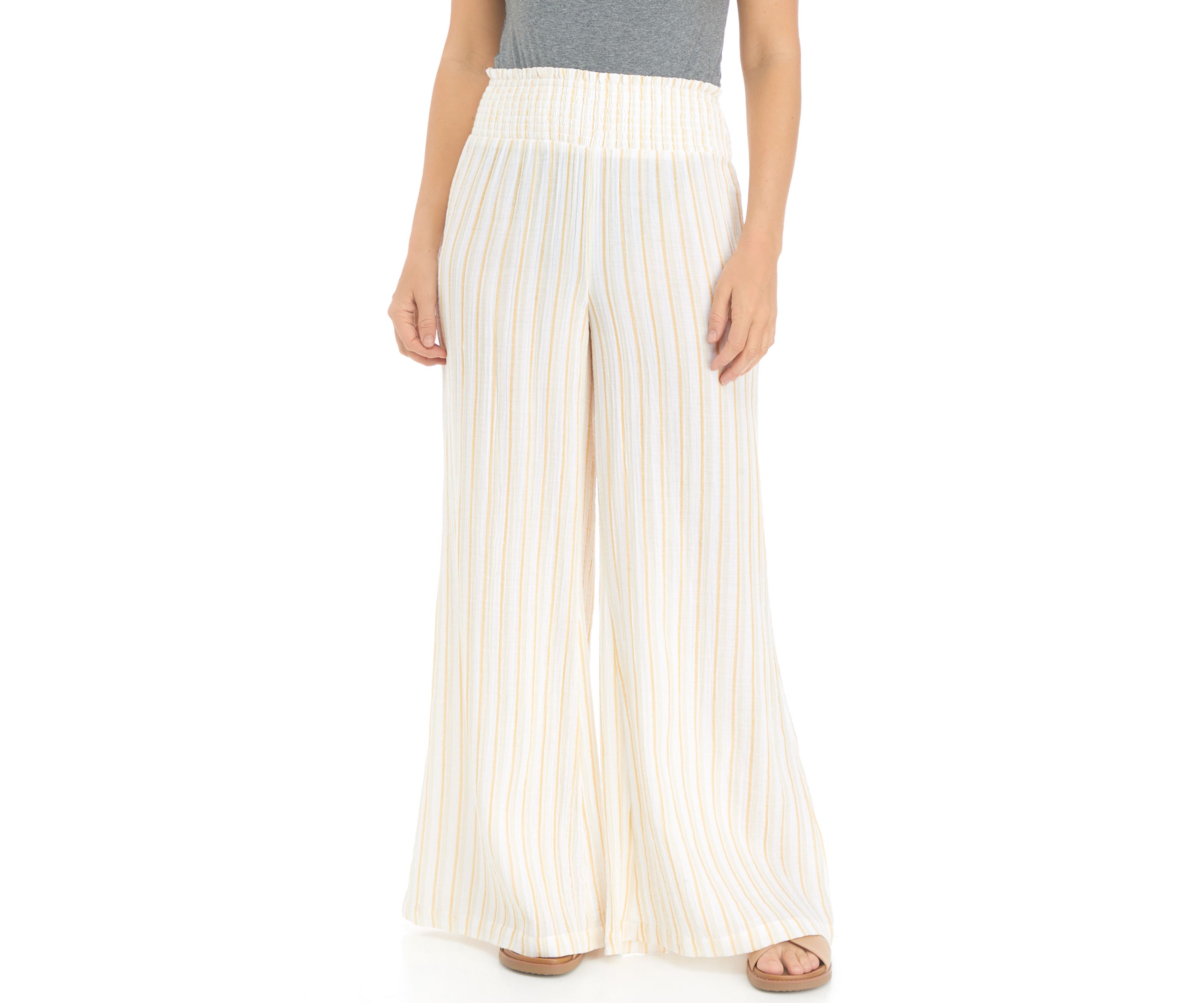 Womens Smocked Waist Pants