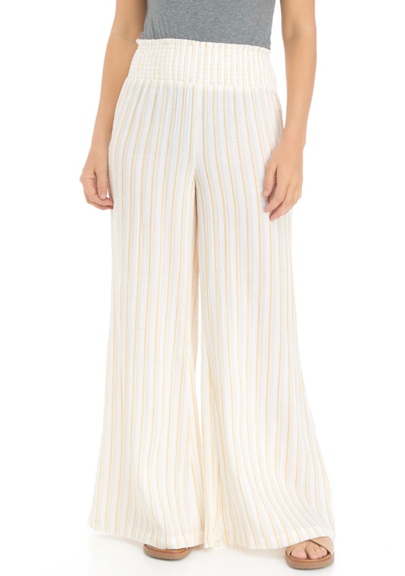 Womens Smocked Waist Pants