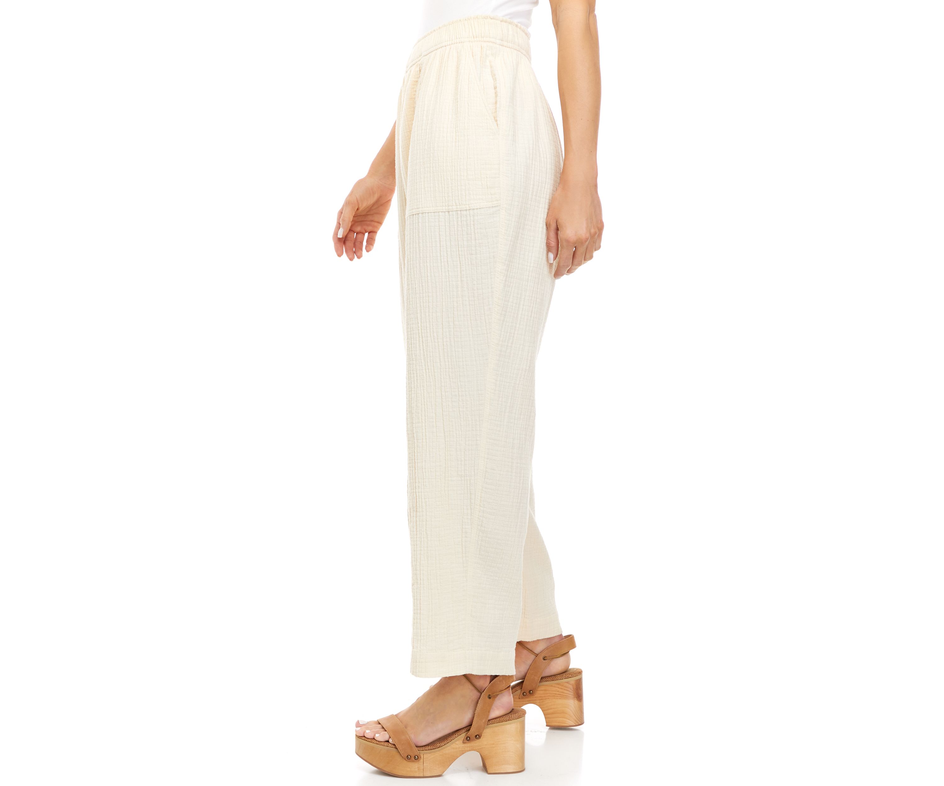 Womens Pull On Ankle Heavyweight Pants