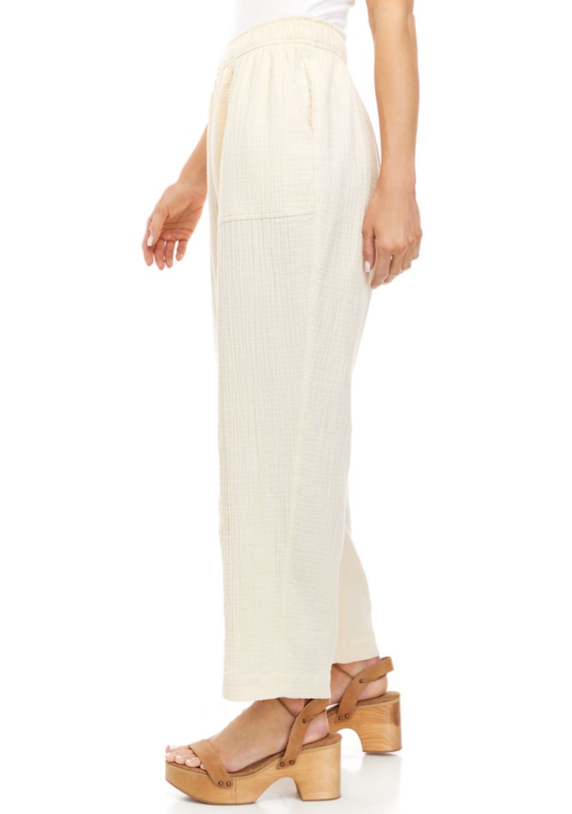 Womens Pull On Ankle Heavyweight Pants