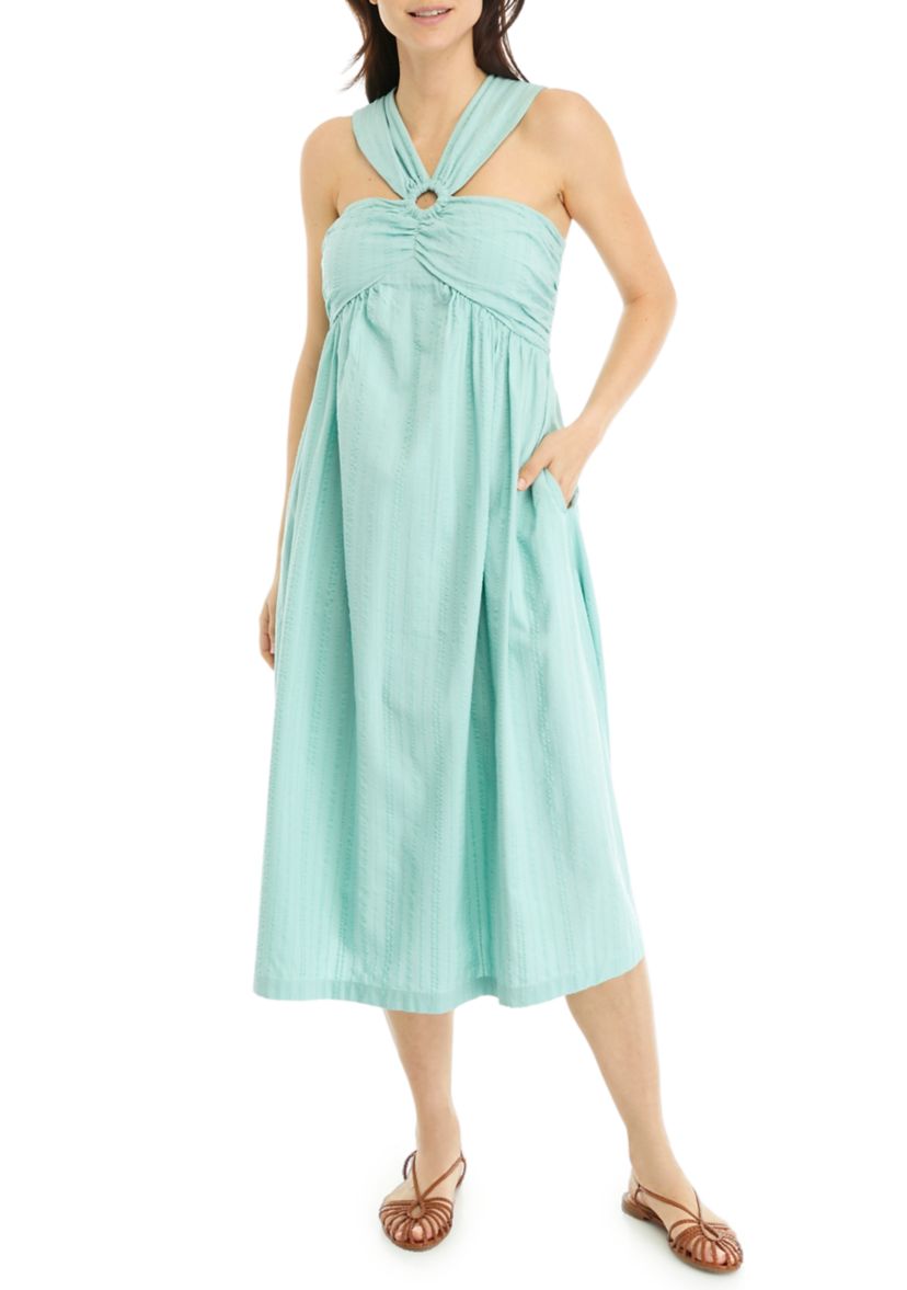 Womens Halter Midi Dress