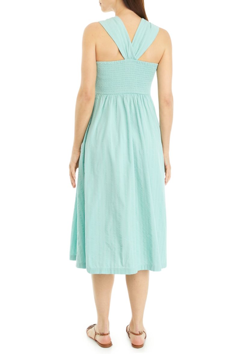 Womens Halter Midi Dress