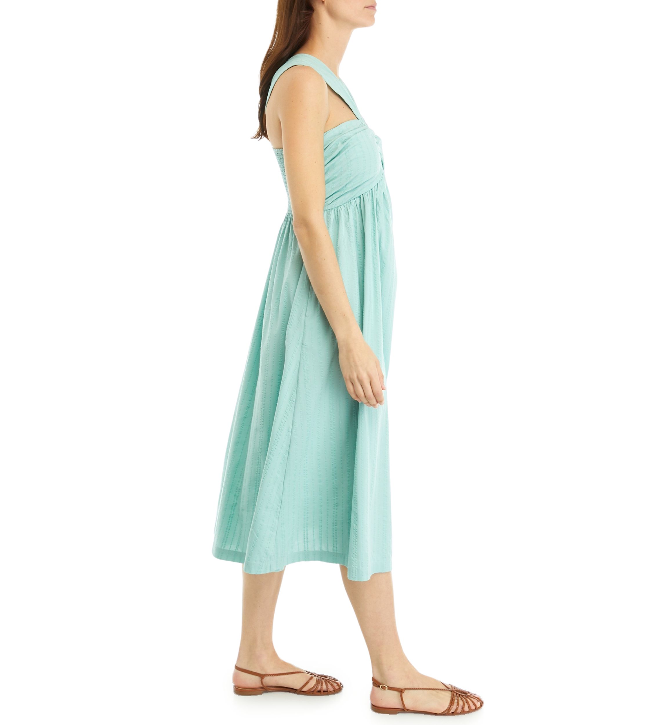 Womens Halter Midi Dress
