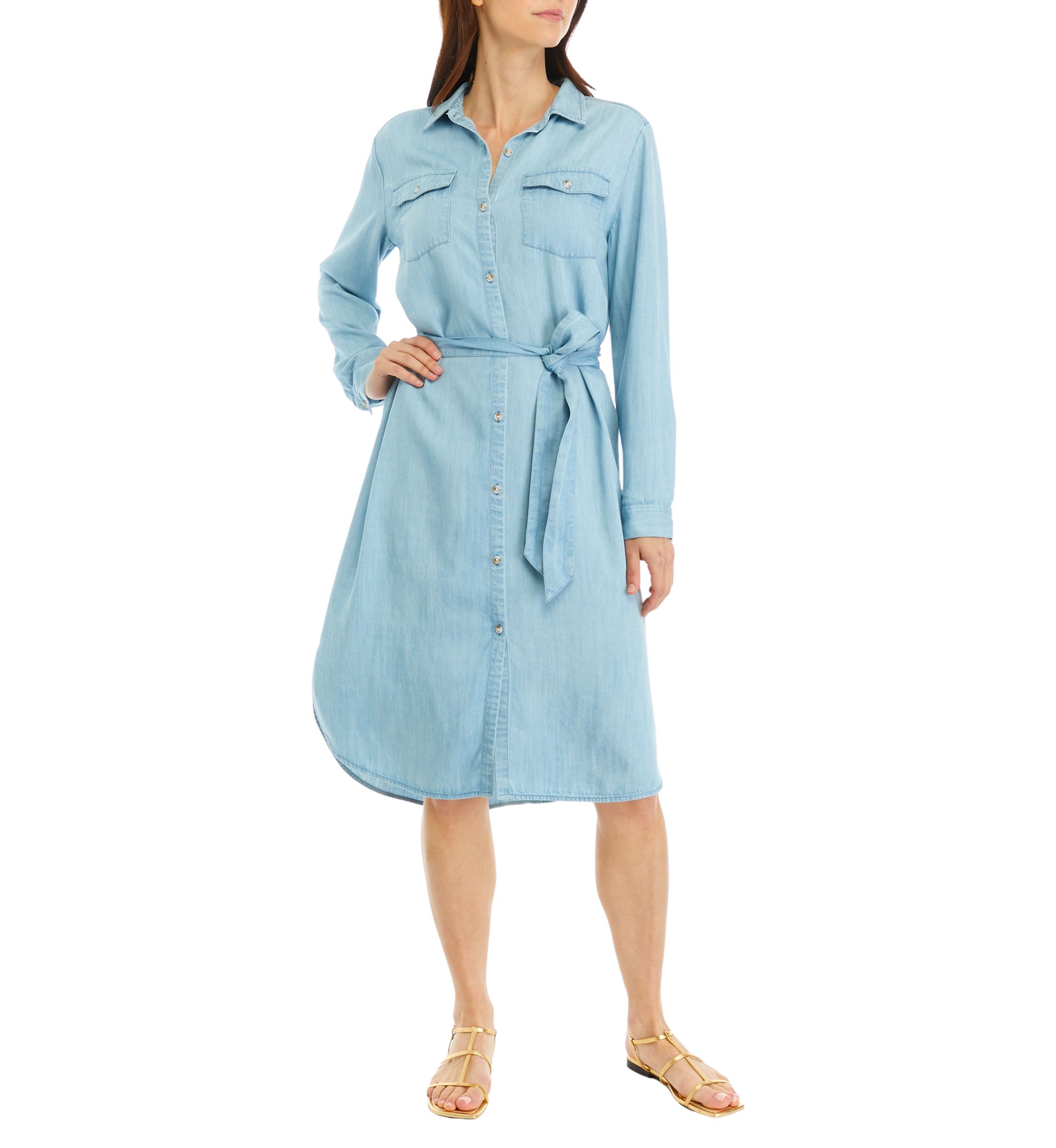 Womens Long Sleeve Shirtdress