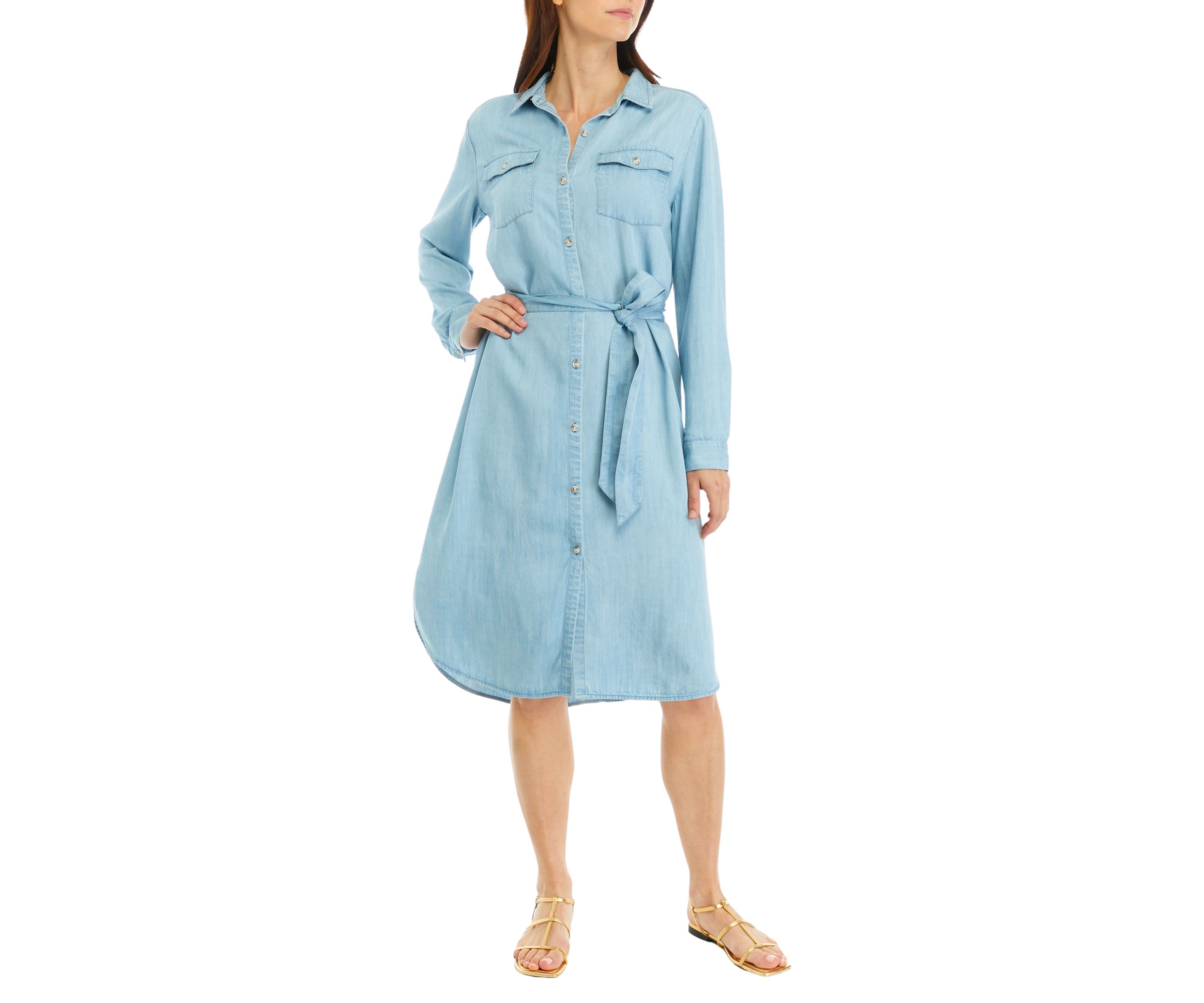 Womens Long Sleeve Shirtdress