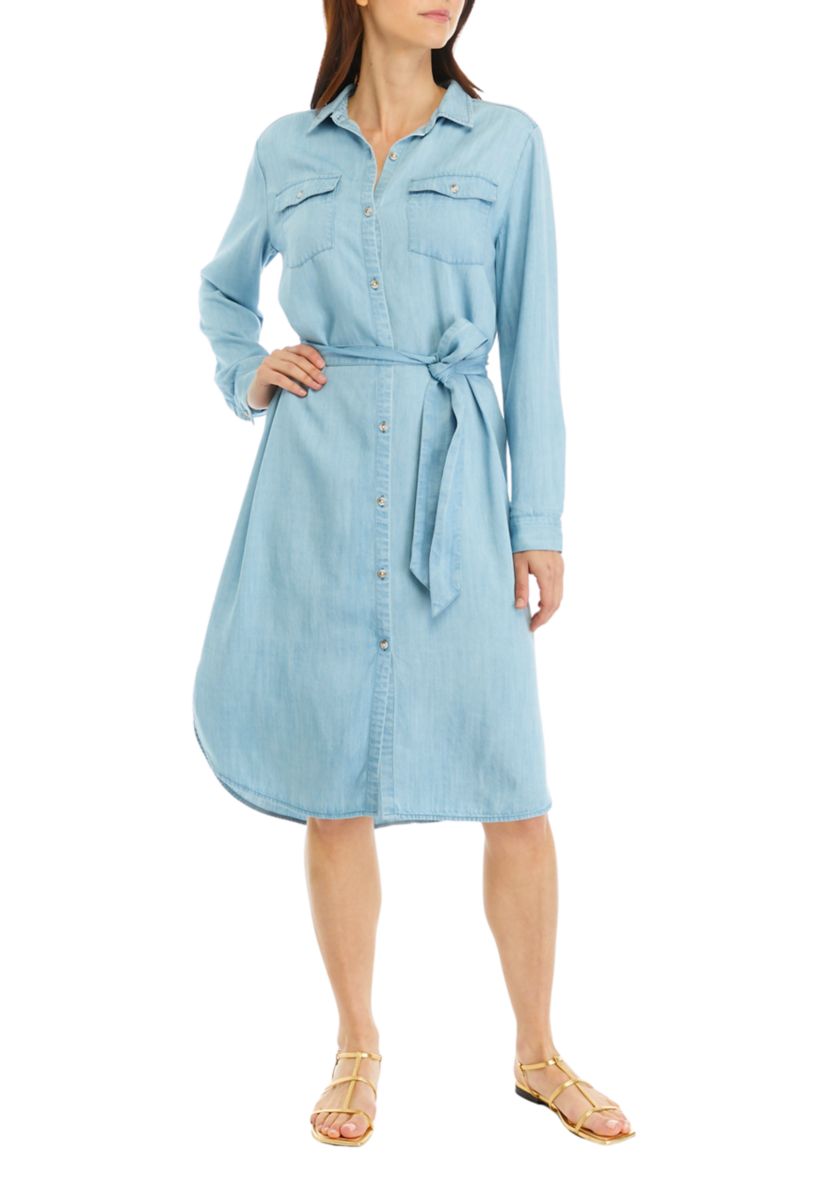Womens Long Sleeve Shirtdress