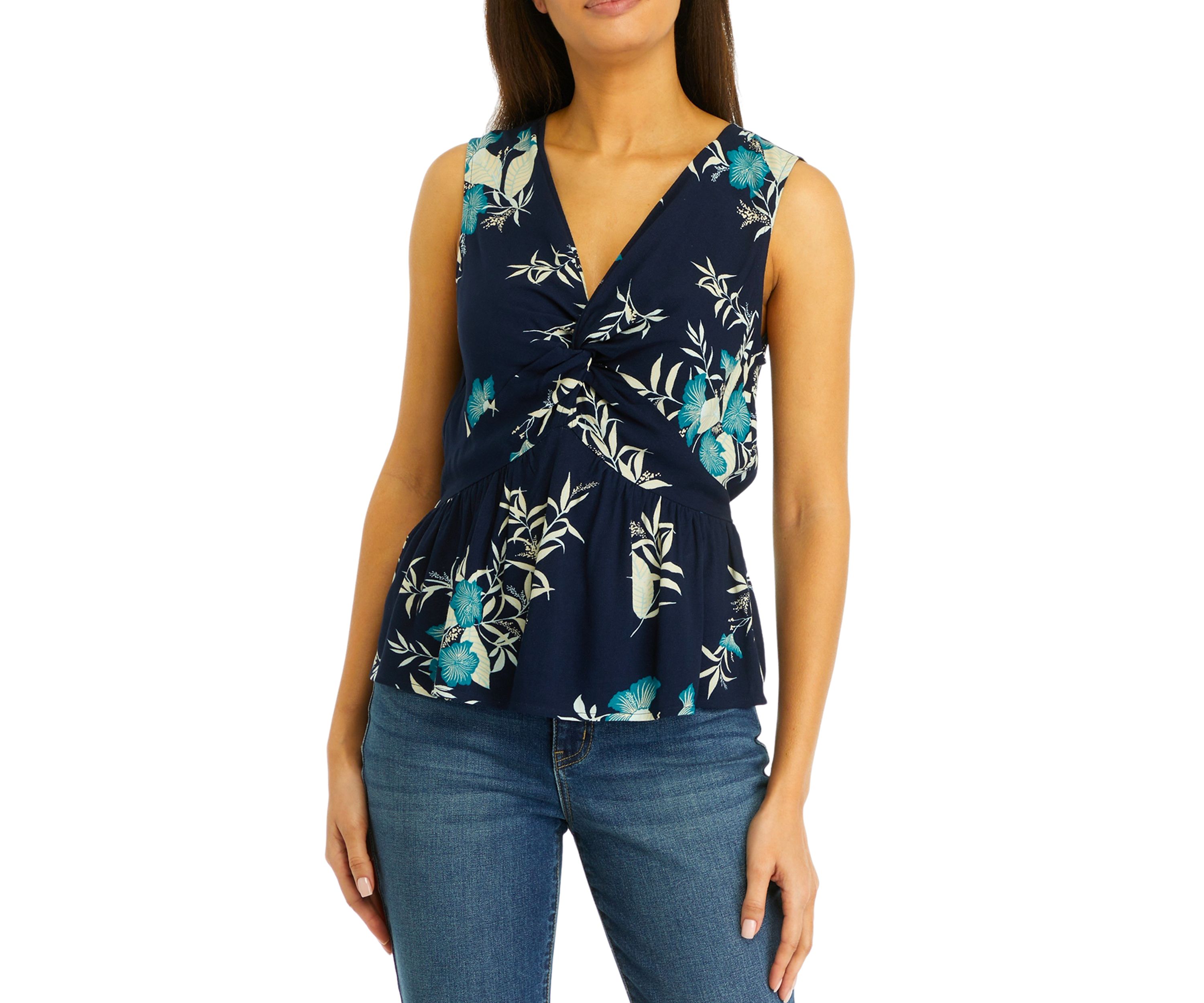 Womens Twist Front Tank Top