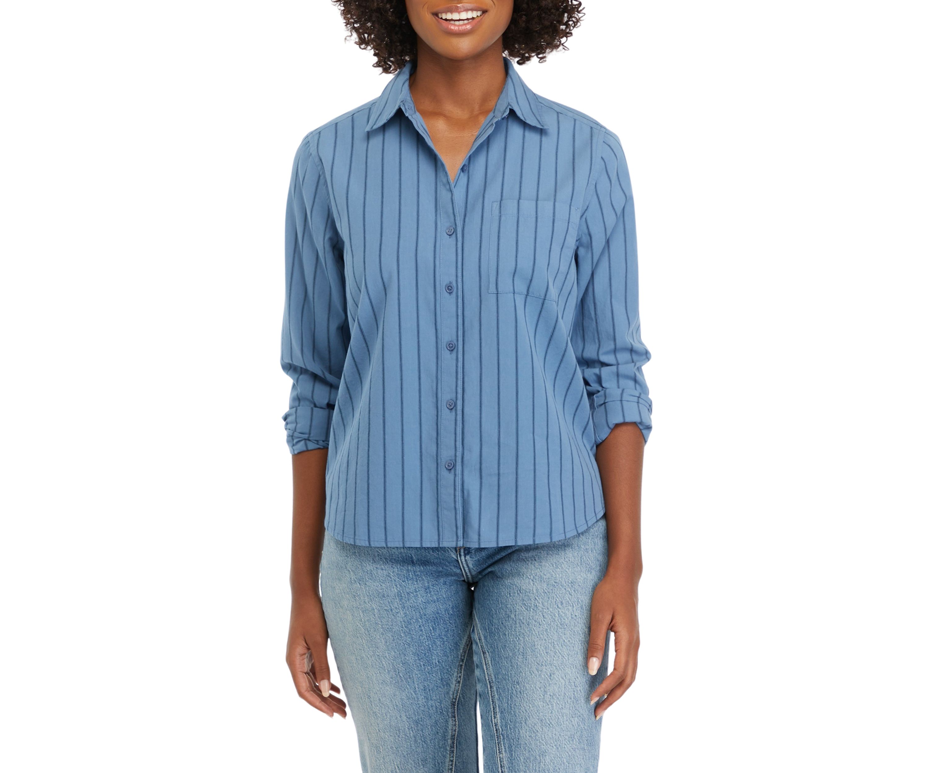 Womens Classic Button Down Shirt