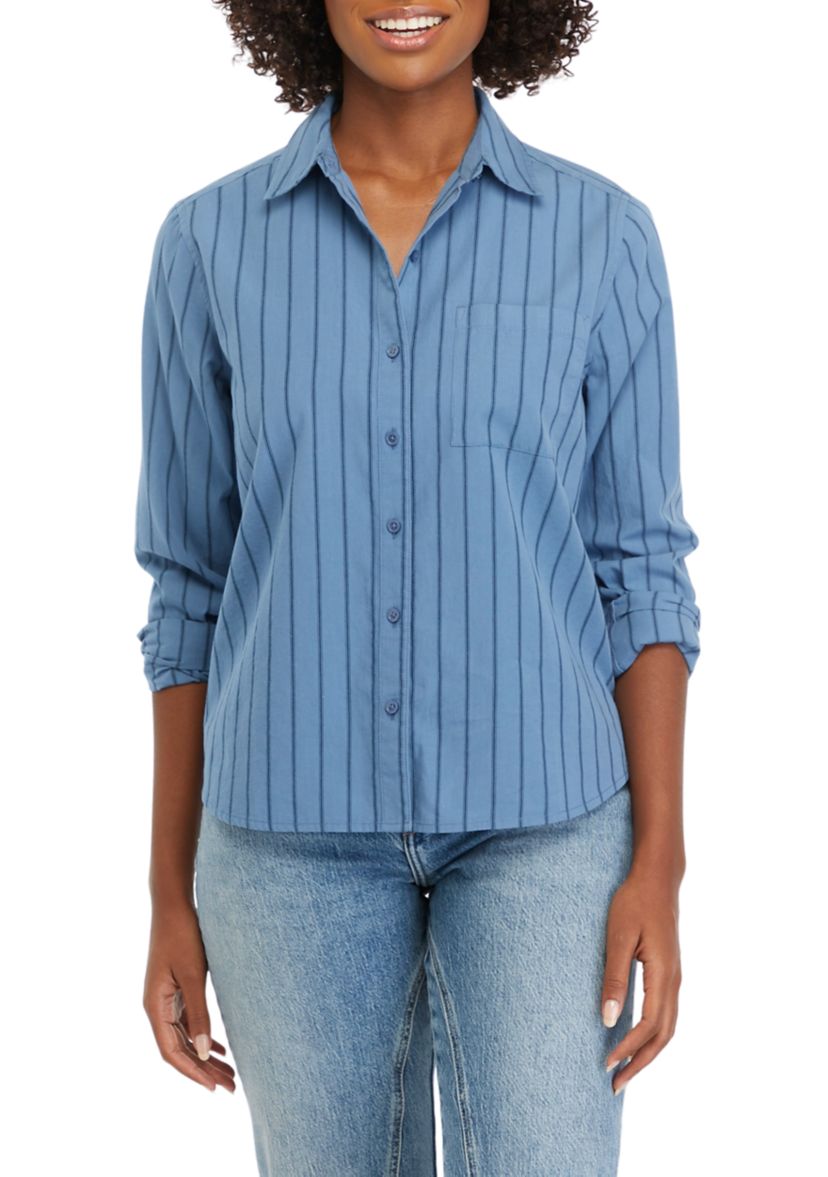 Womens Classic Button Down Shirt