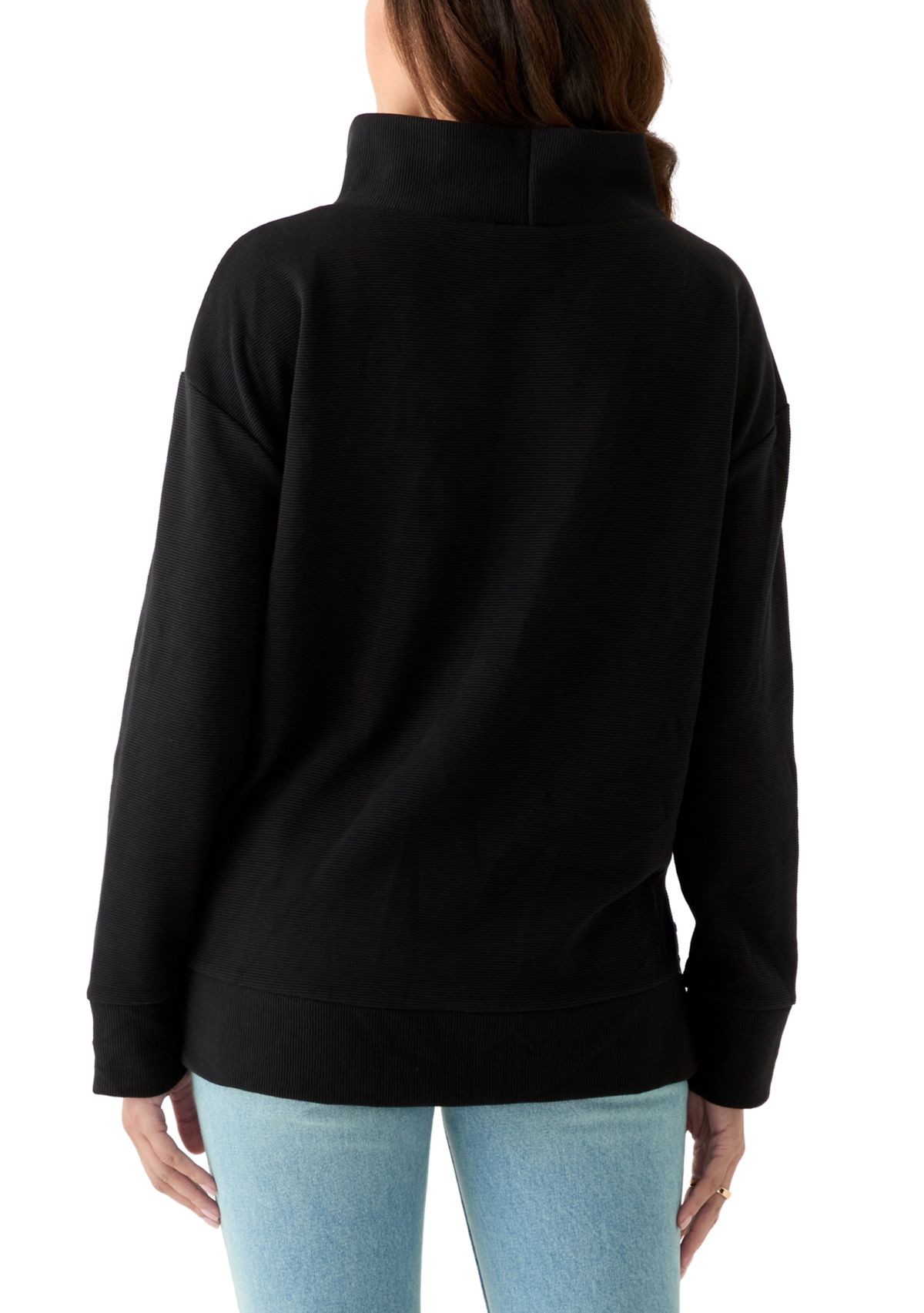 Womens Long Sleeve Ottoman Sweater 