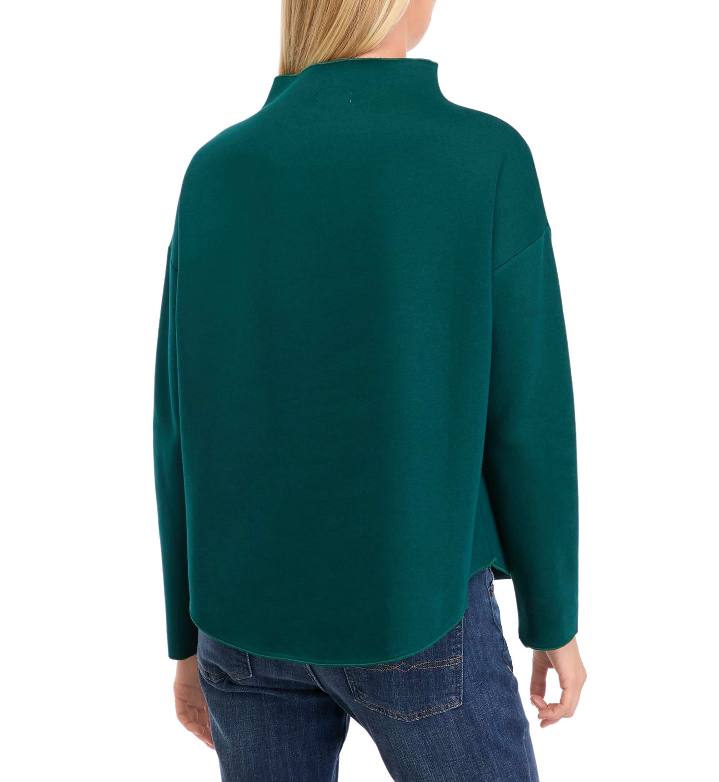 Womens Mock Neck Long Sleeve Sweater 