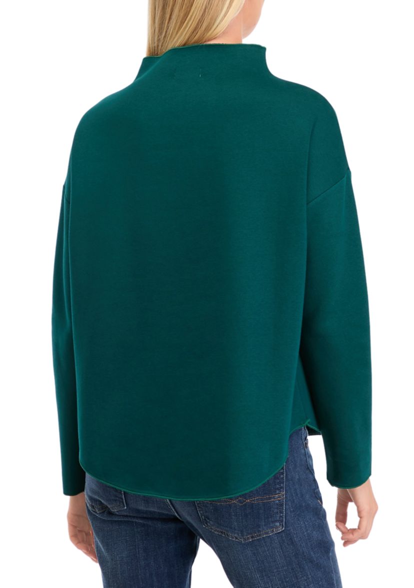 Womens Mock Neck Long Sleeve Sweater 