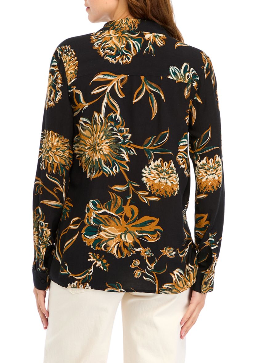 Womens Printed Button Down Shirt 