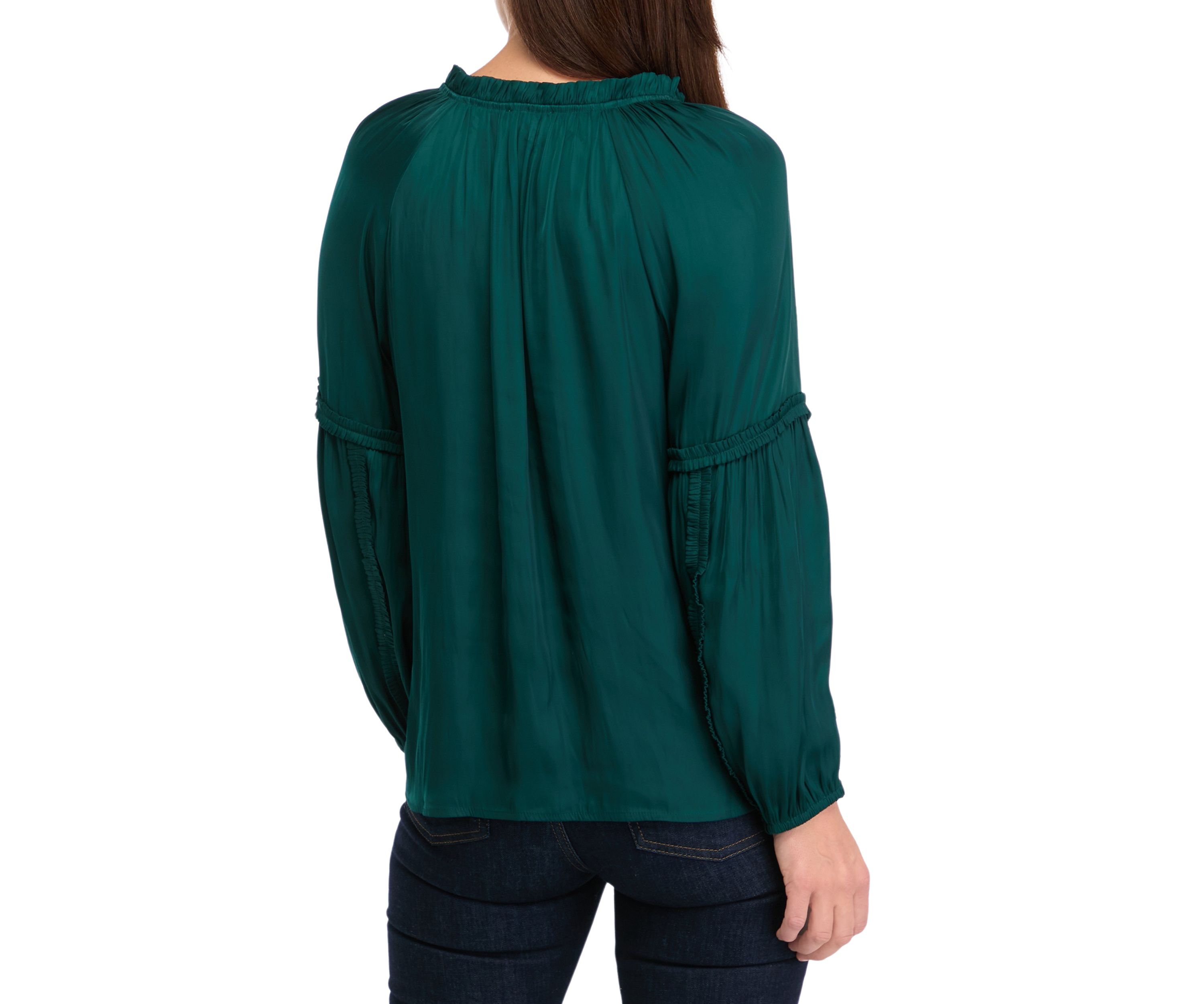 Womens Ruffle Neck Blouse