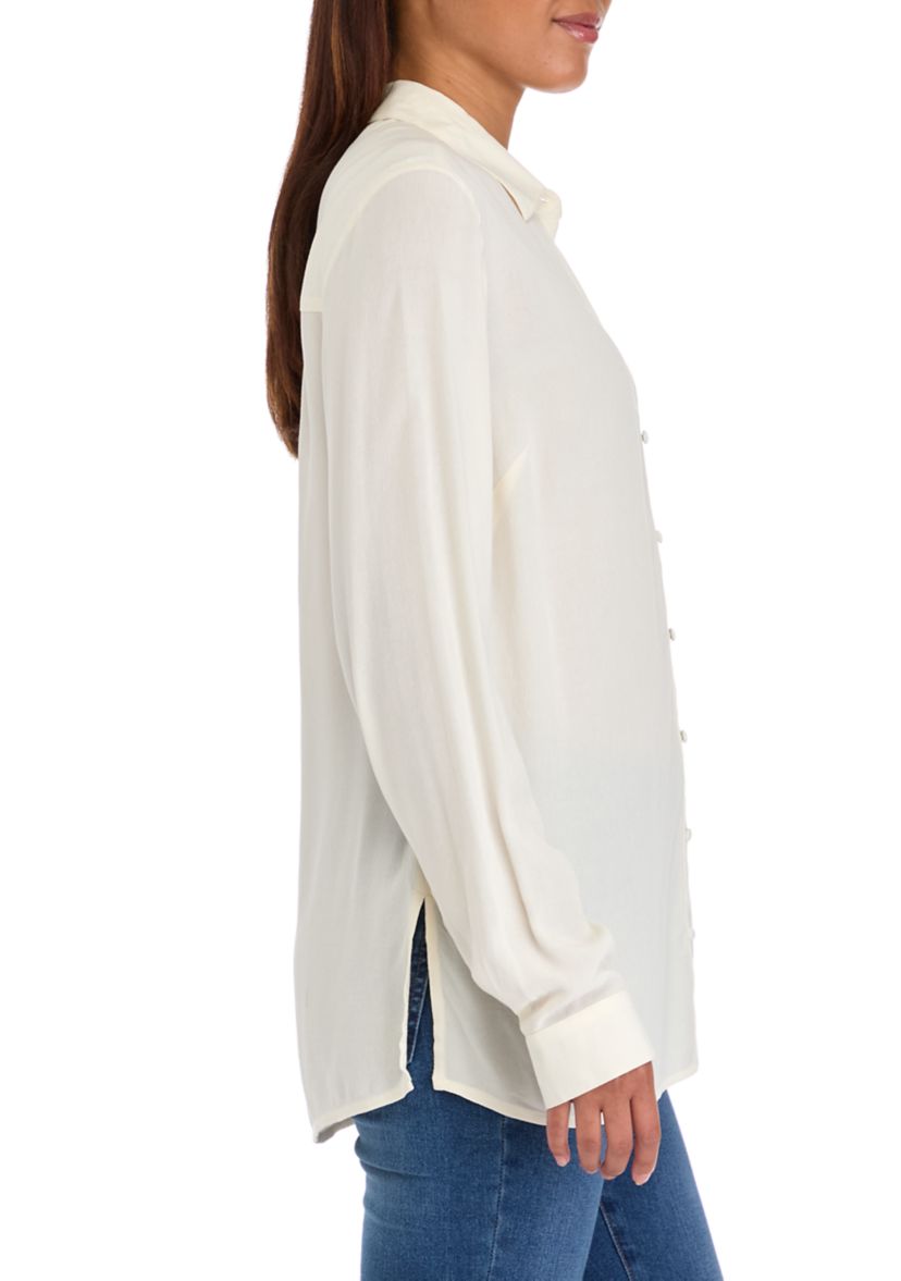 Womens Button Down Blouse