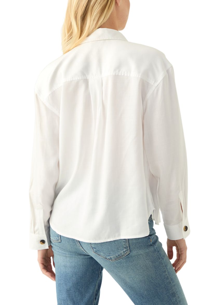 Womens Long Sleeve Utility Shirt