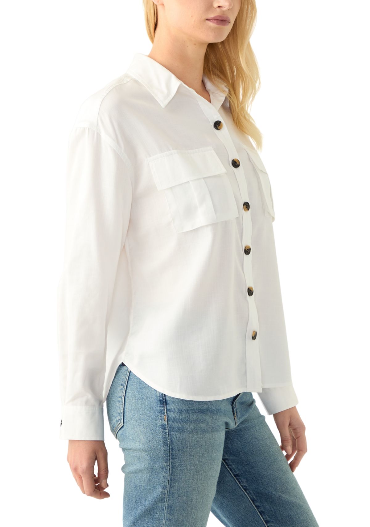 Womens Long Sleeve Utility Shirt