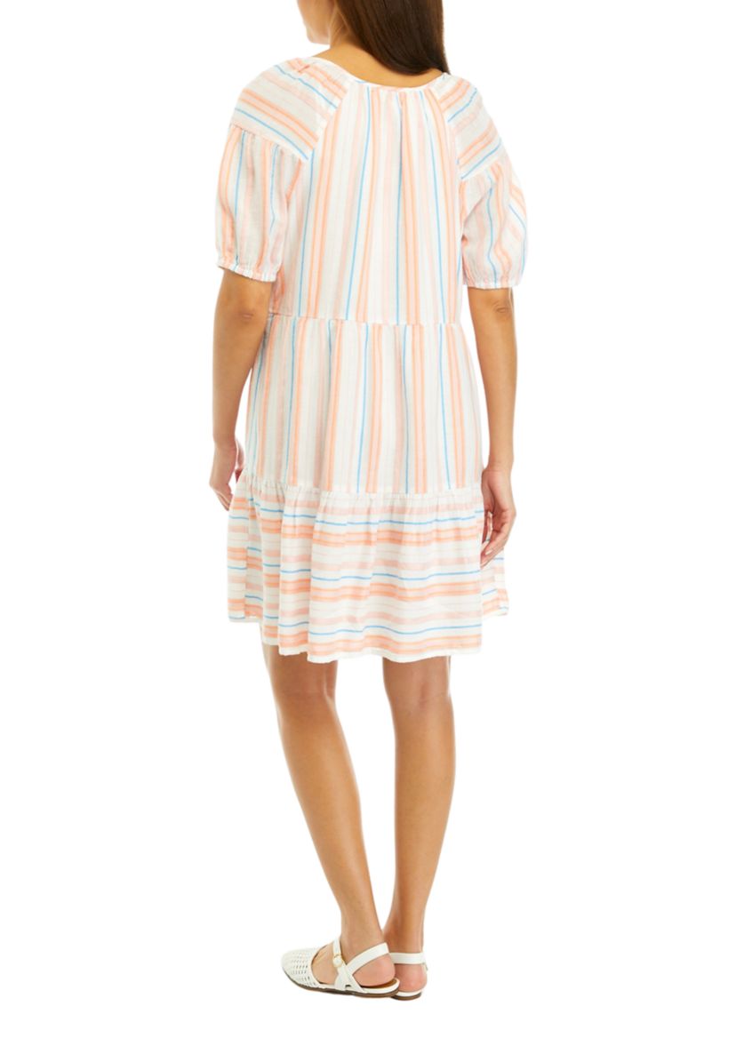 Womens Split Neck Mini Dress