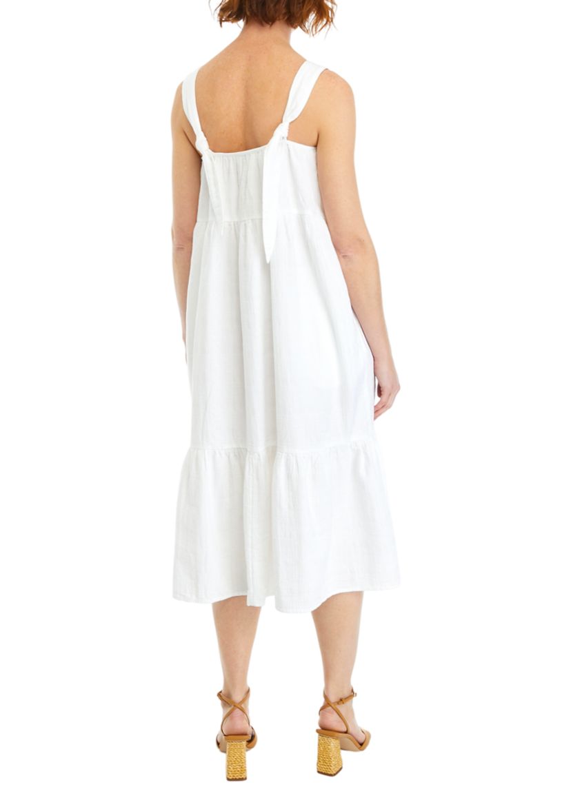 Womens Tiered Midi Tank Dress