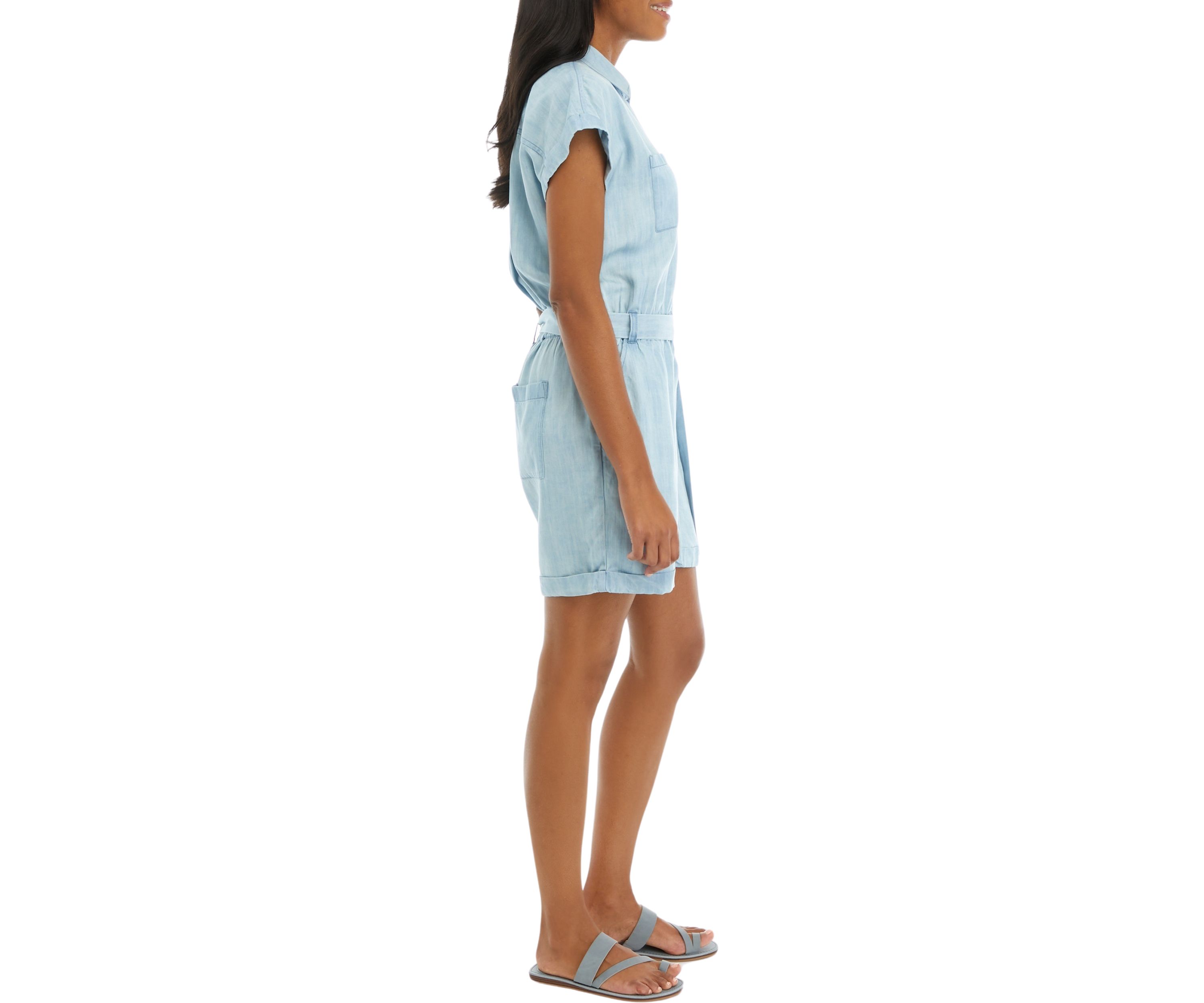 Womens Tie Waist Romper