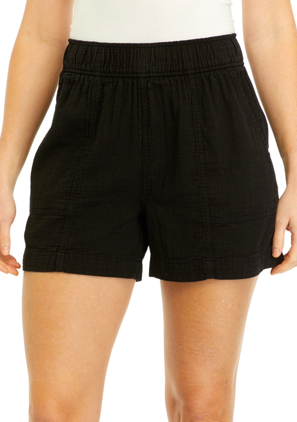 Womens Seamed Pull On Shorts