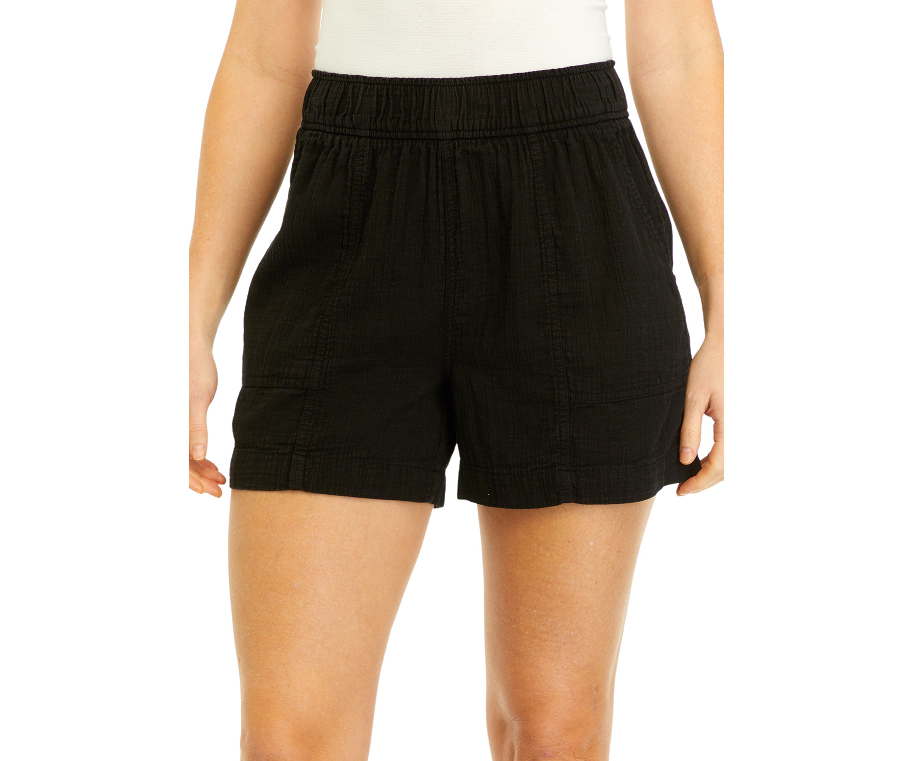 [Preview] 100% Cotton Denim Slimming Seamed Women Shorts With Belt