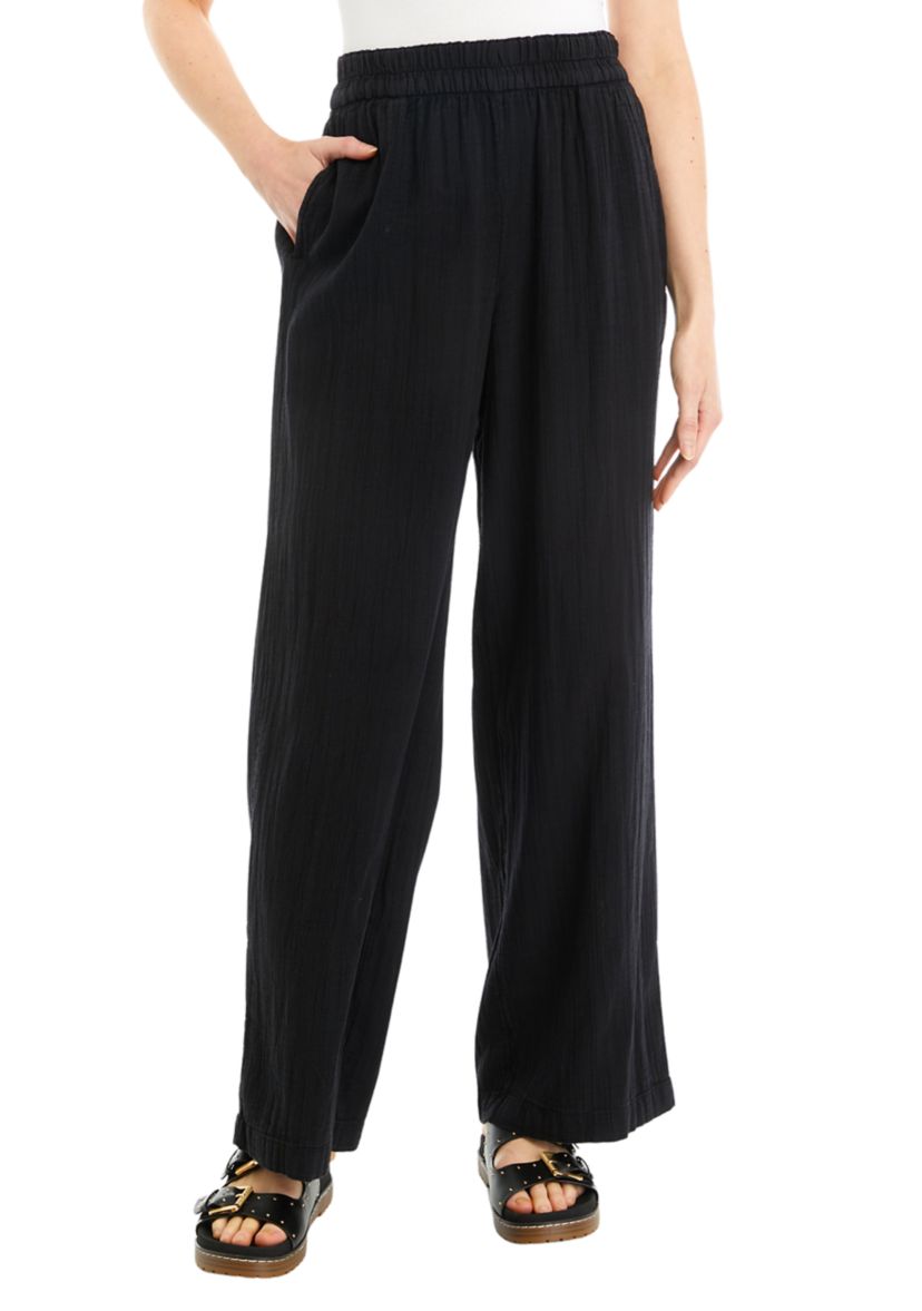 Pull On Wide Leg Pants 