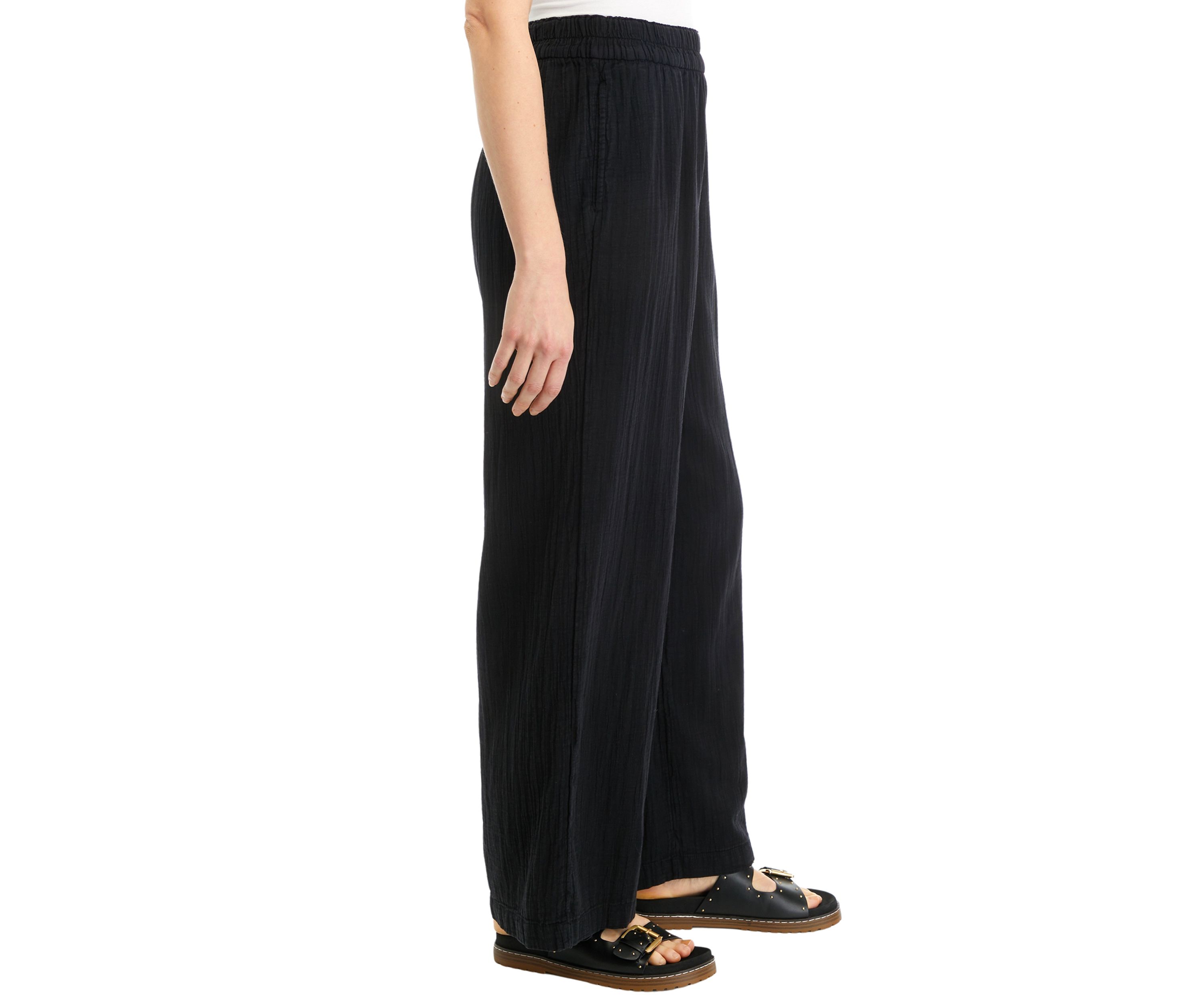 Pull On Wide Leg Pants 