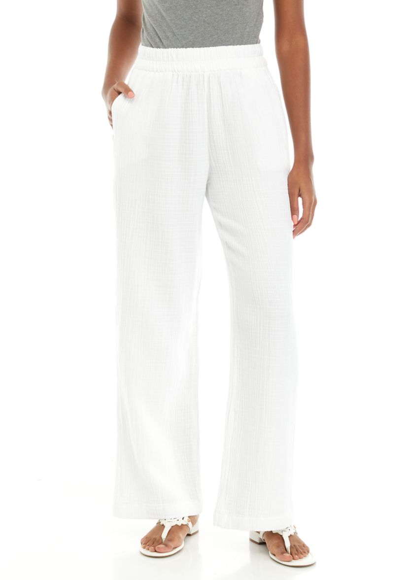 Pull On Wide Leg Pants 