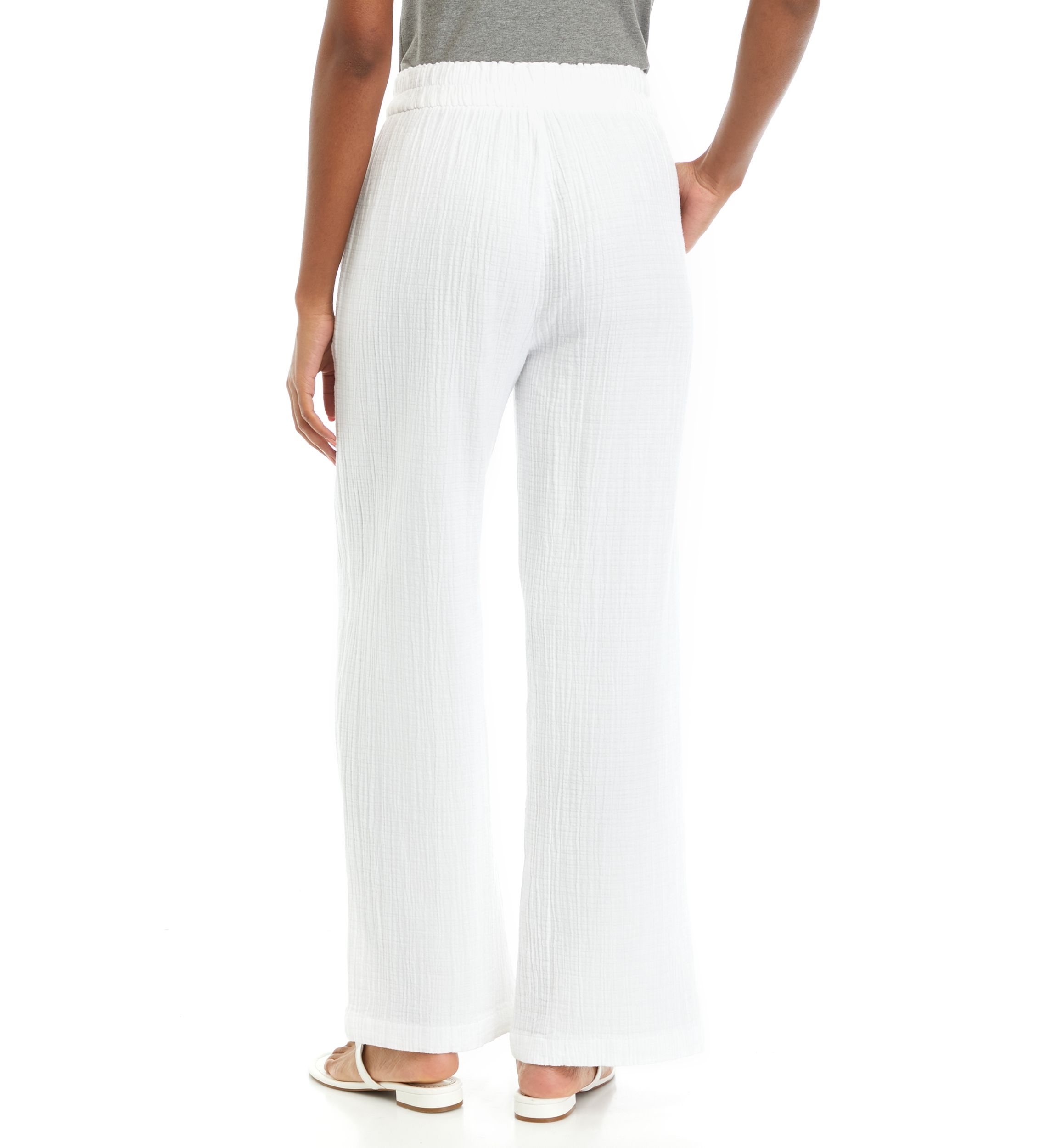 Pull On Wide Leg Pants 