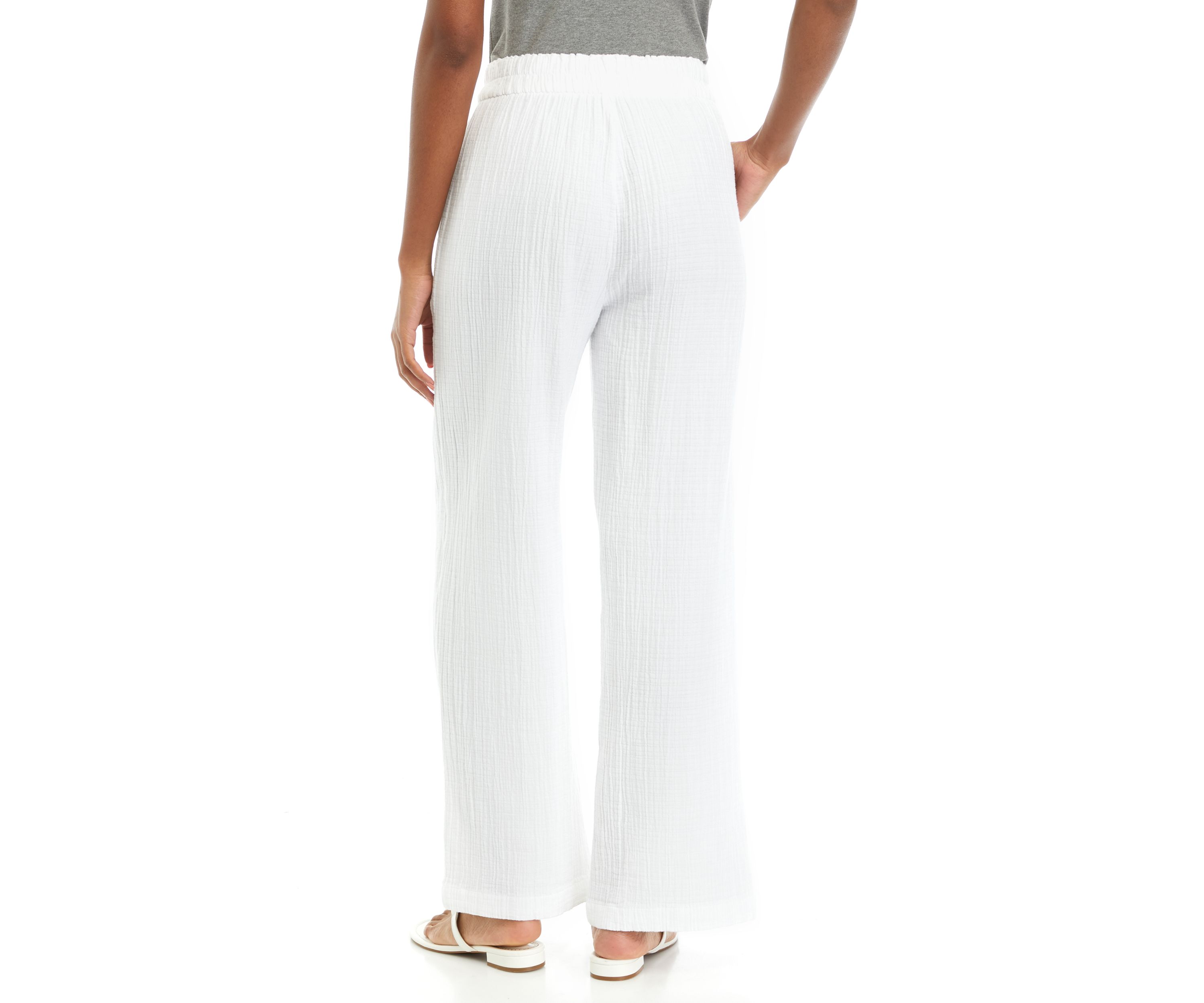 Pull On Wide Leg Pants 