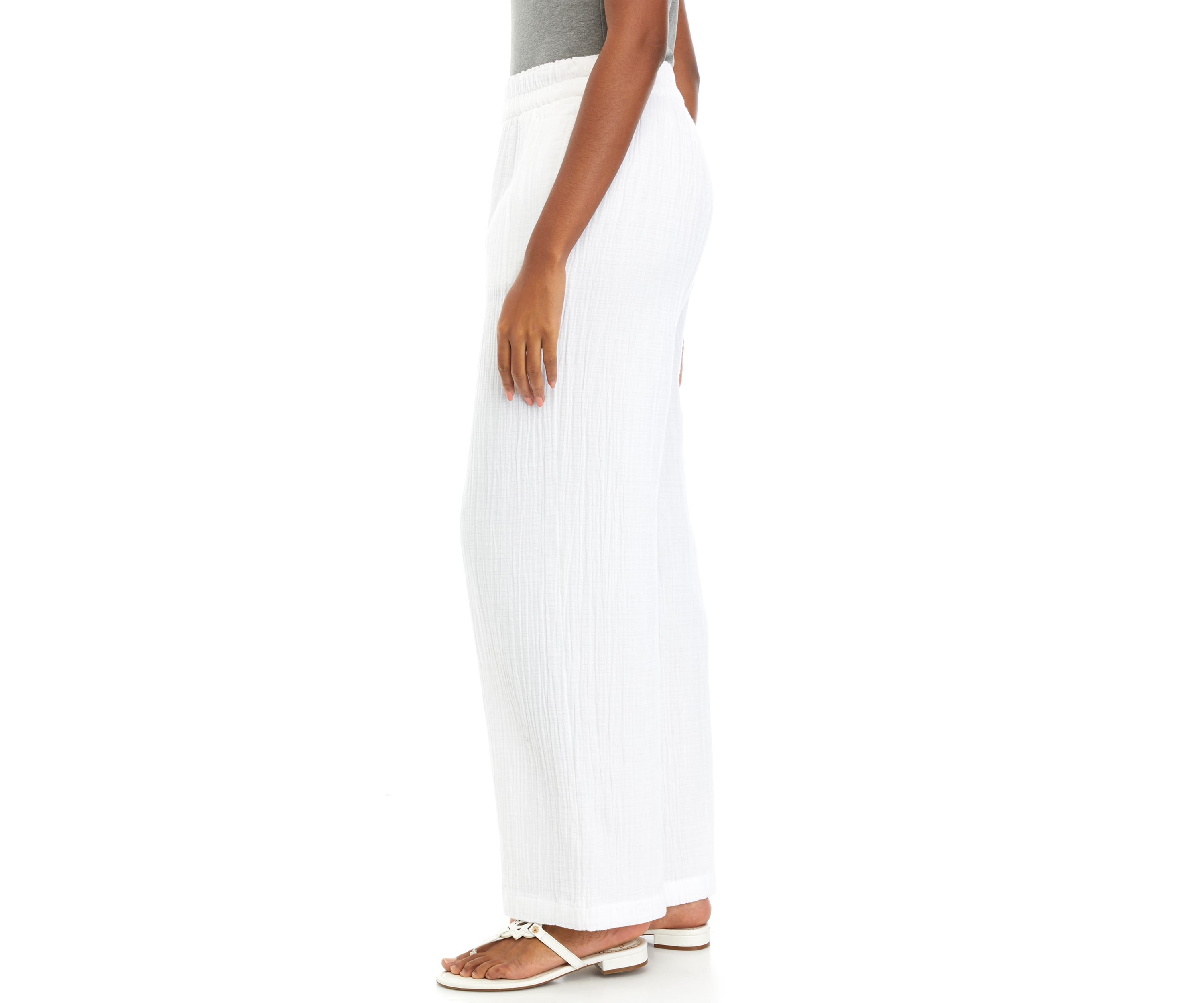 Pull On Wide Leg Pants 