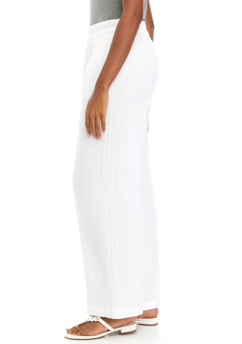 Pull On Wide Leg Pants 