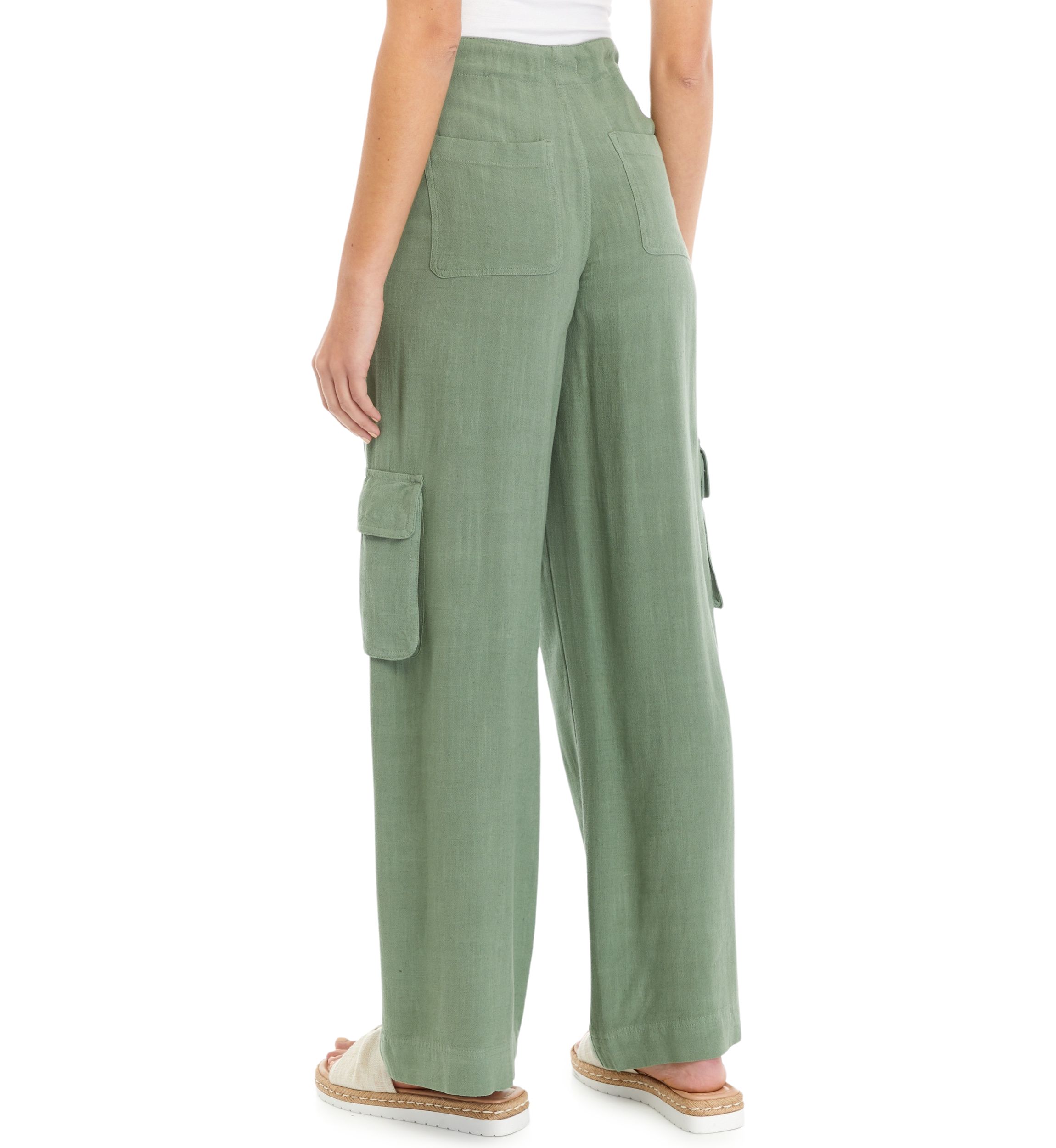 Womens Tie Waist Utility Pants