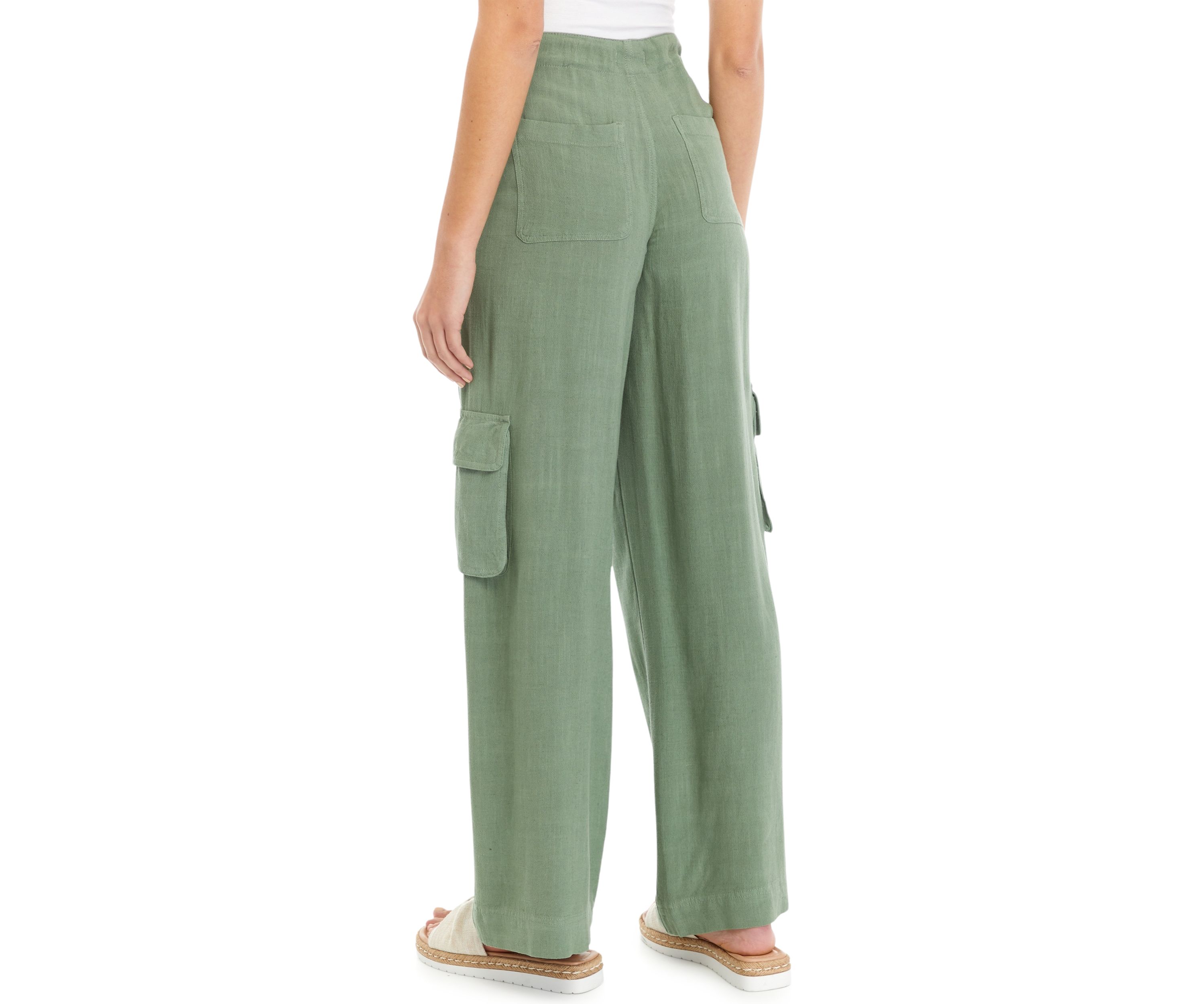 Womens Tie Waist Utility Pants
