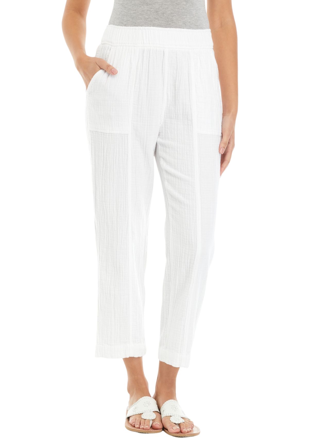 Womens Pull On Ankle Pants