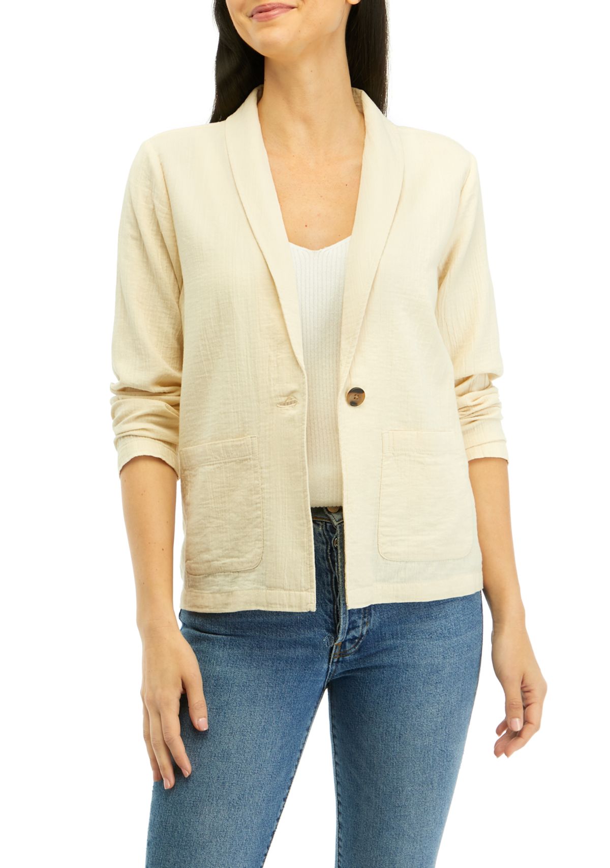 Womens Shawl Collar Blazer