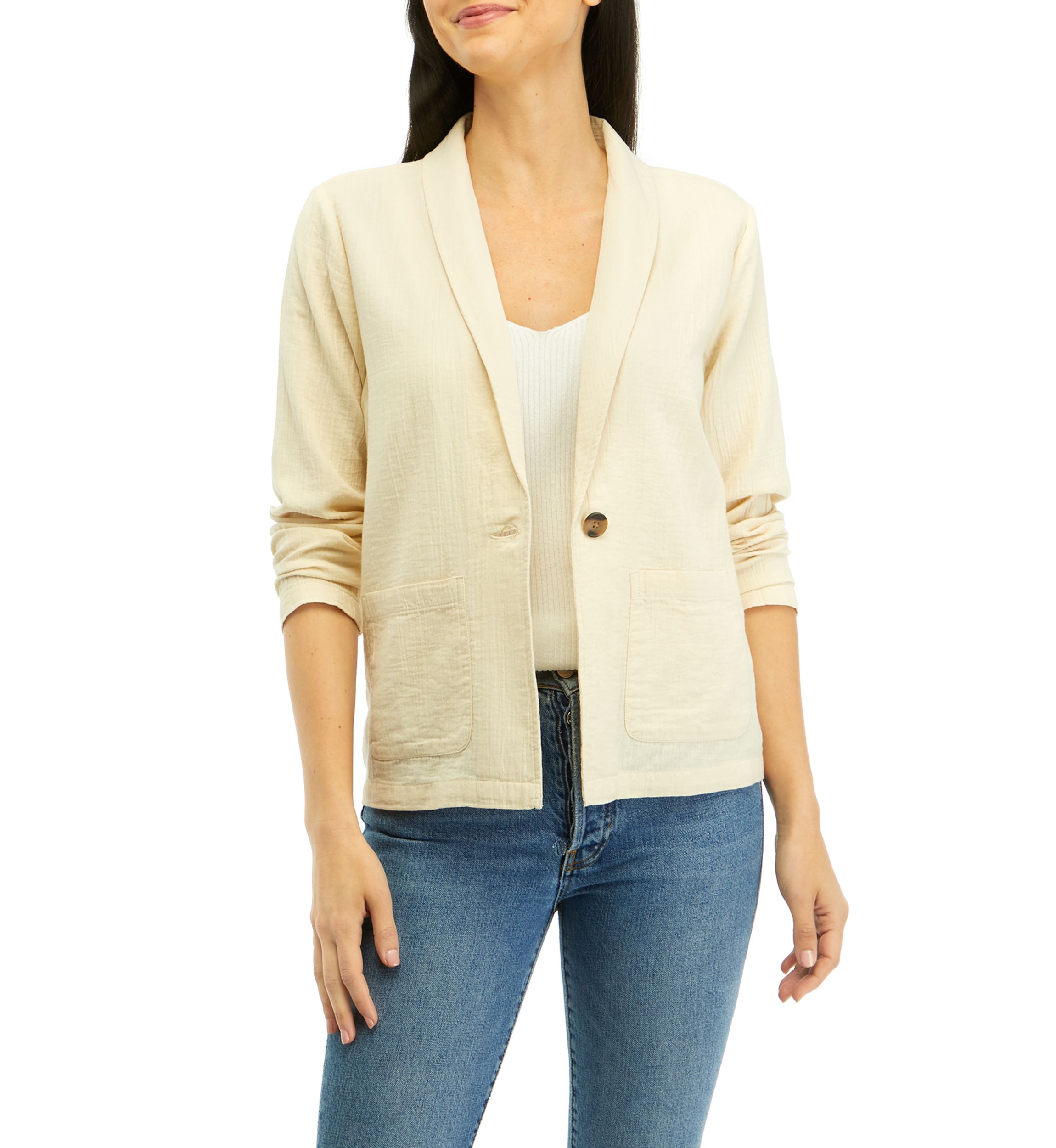 Womens Shawl Collar Blazer