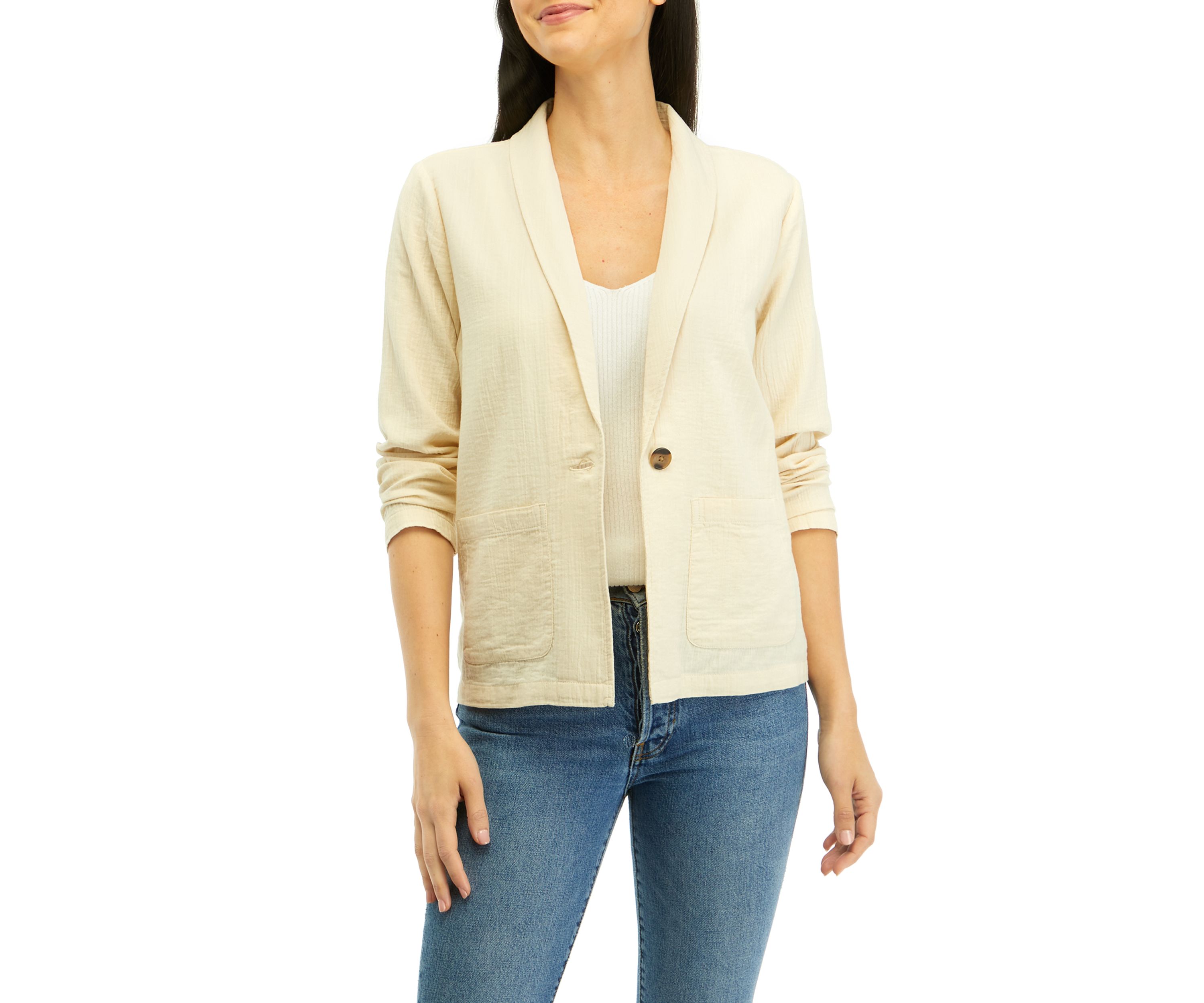 Womens Shawl Collar Blazer