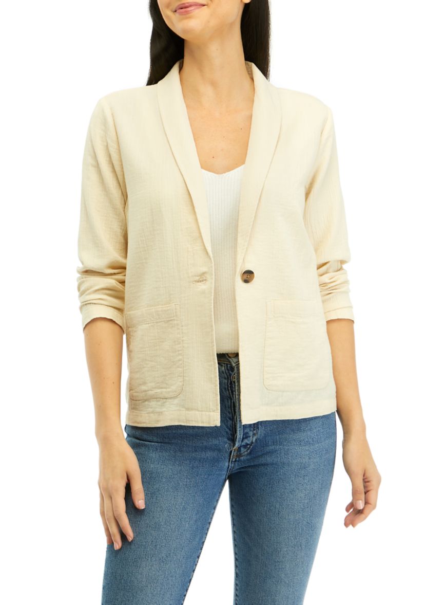 Womens Shawl Collar Blazer