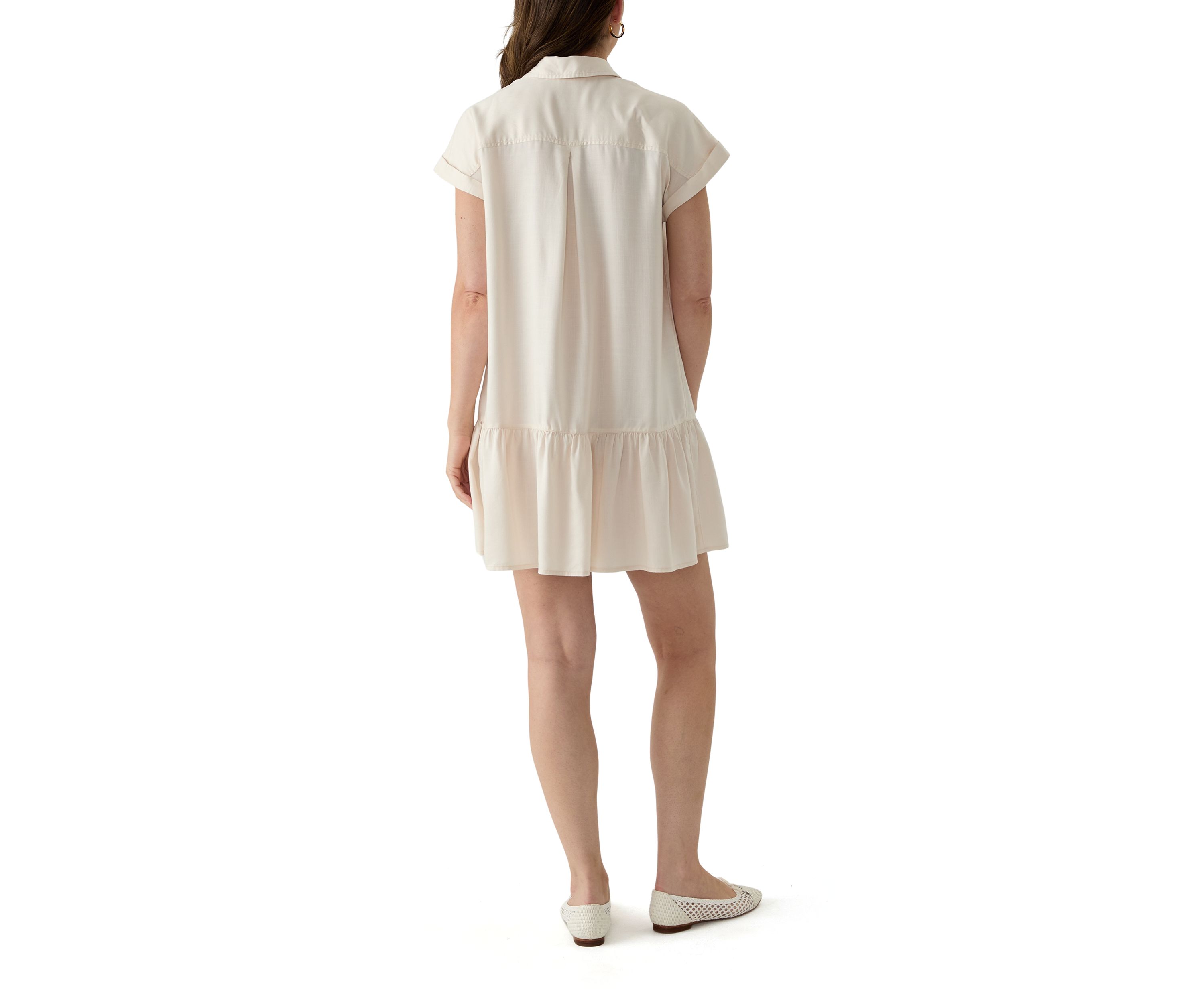 Womens Short Sleeve Shirtdress