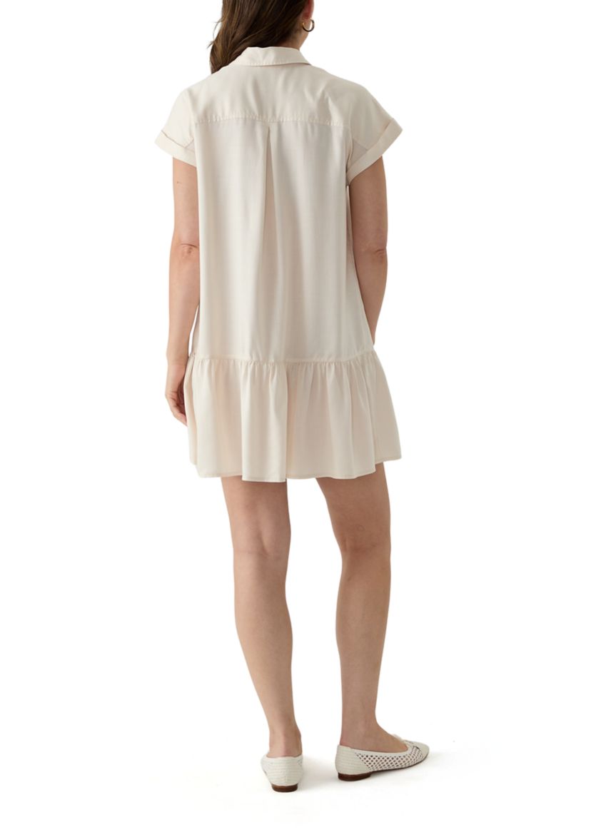 Womens Short Sleeve Shirtdress